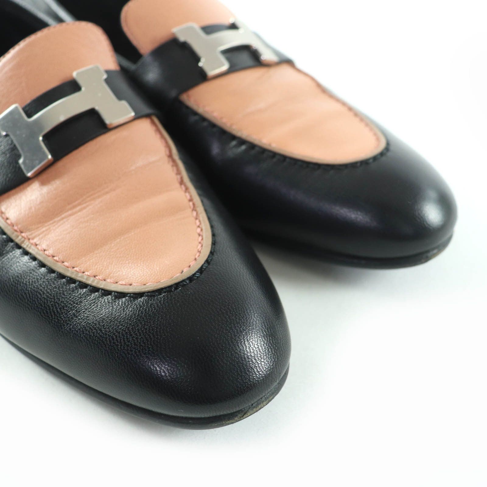 Hermes Hermes Hermès HMetal Leather Loafers Leather Shoes DUTY FREE for USA Size ONE SIZE - 7 Thumbnail