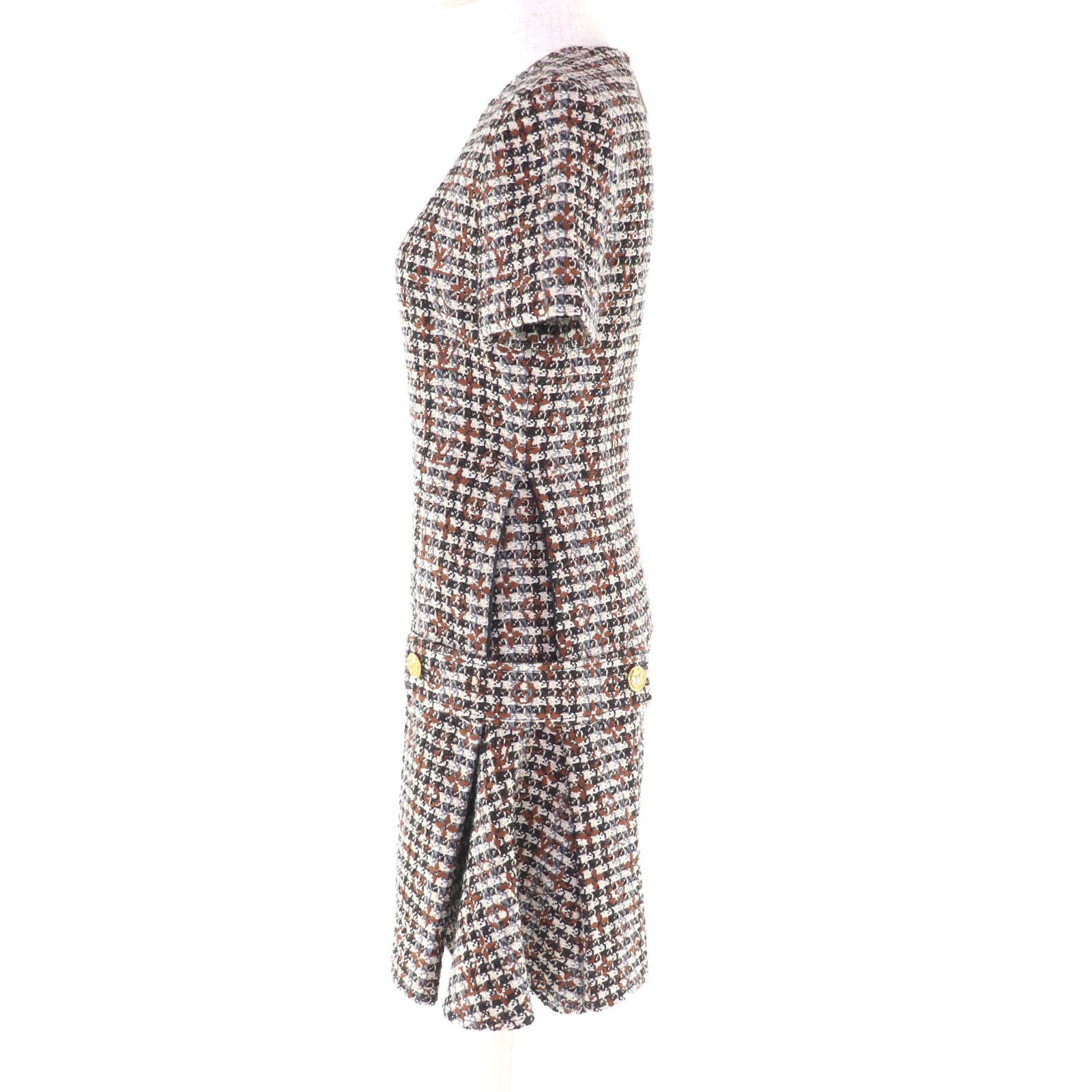 Louis Vuitton Louis Vuitton Louis Vuitton Wool Dress Textile Dresses DUTY FREE for USA Size ONE SIZE - 2 Thumbnail