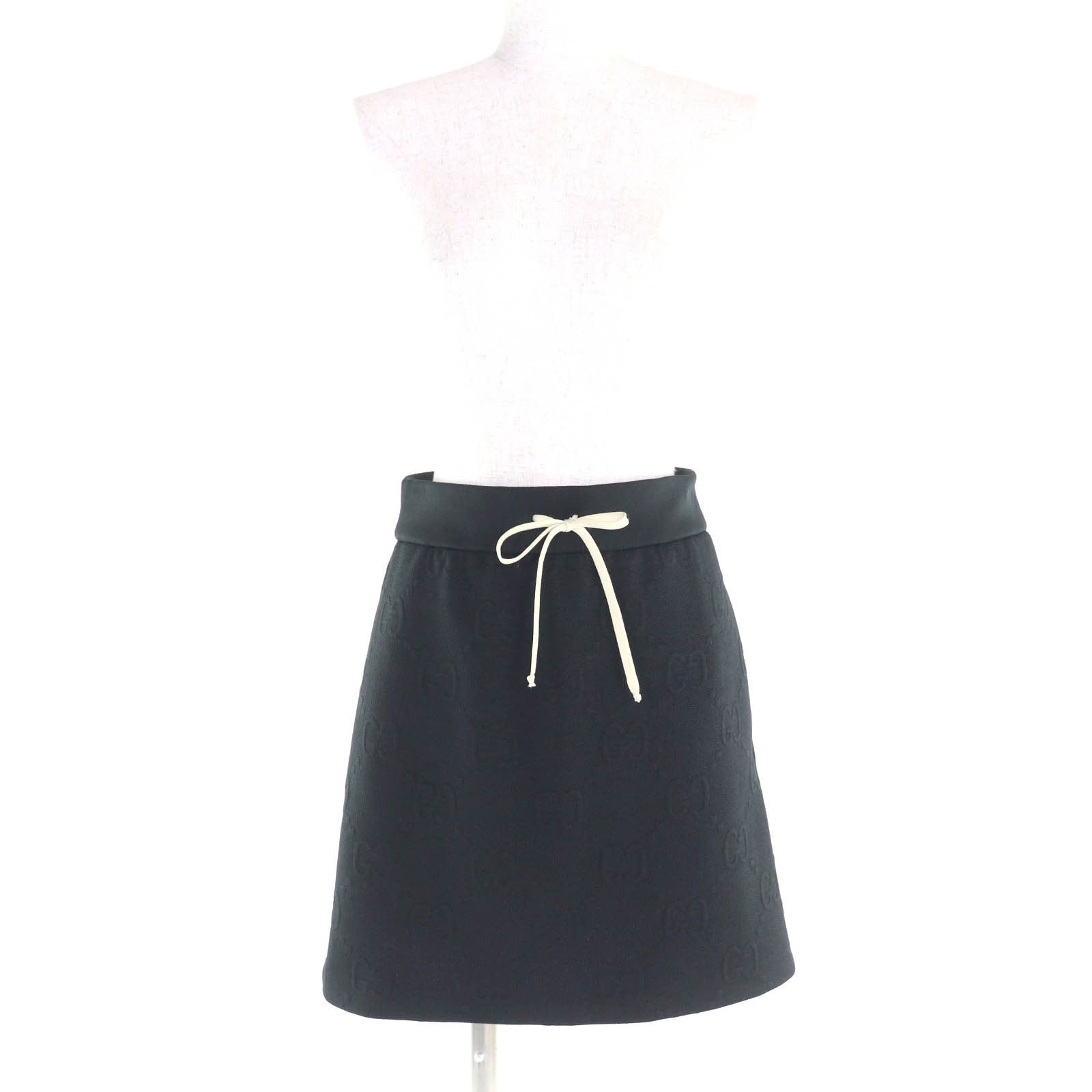Gucci Gucci Gucci GG pattern jersey jacquard polyester skirt Plastic / Synthetic Skirts 655183 DUTY FREE for USA Size ONE SIZE - 2 Thumbnail