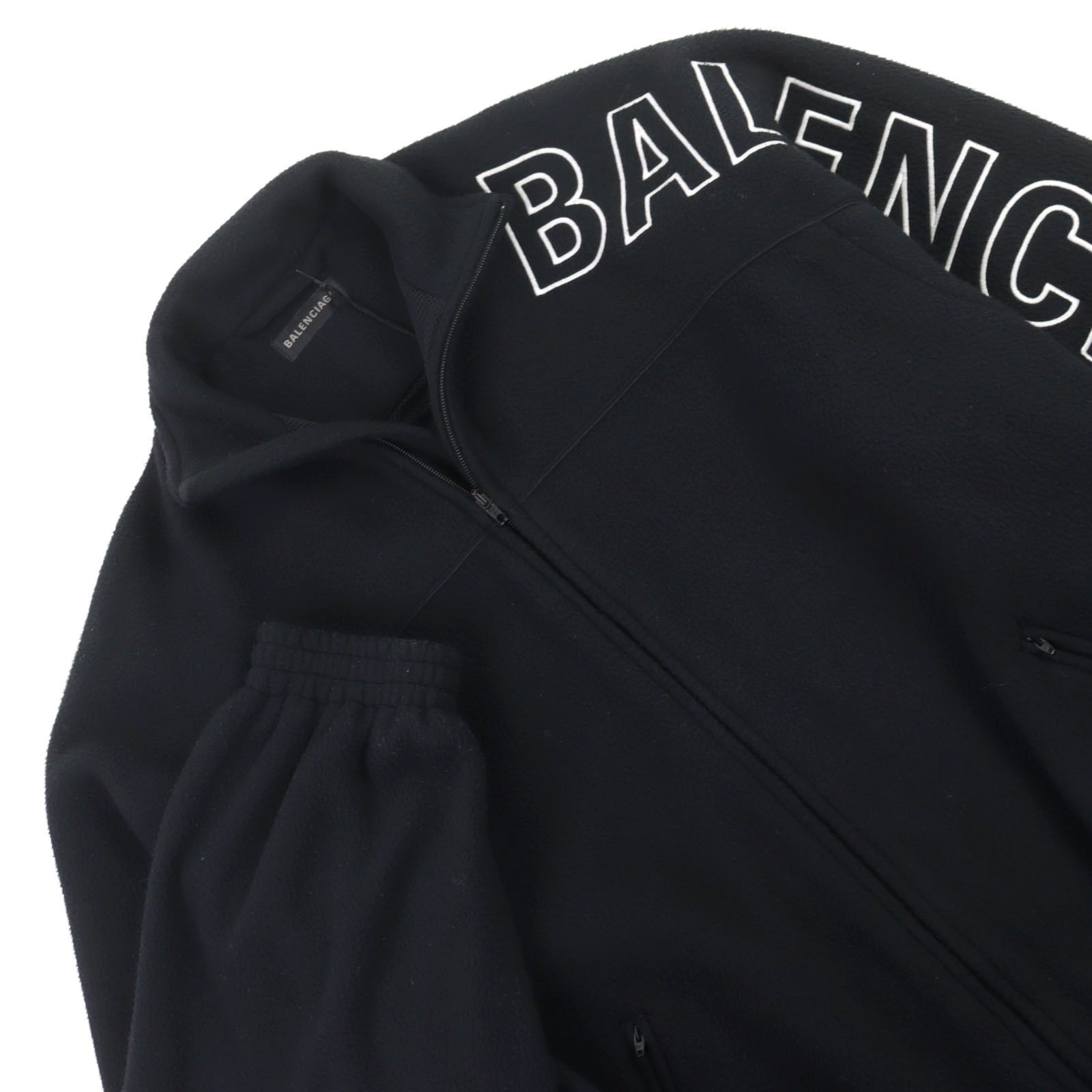 Balenciaga Balenciaga Balenciaga Logo embroidered Double-zip Fleece Jacket Textile Outerwear DUTY FREE for USA Size ONE SIZE - 2 Thumbnail