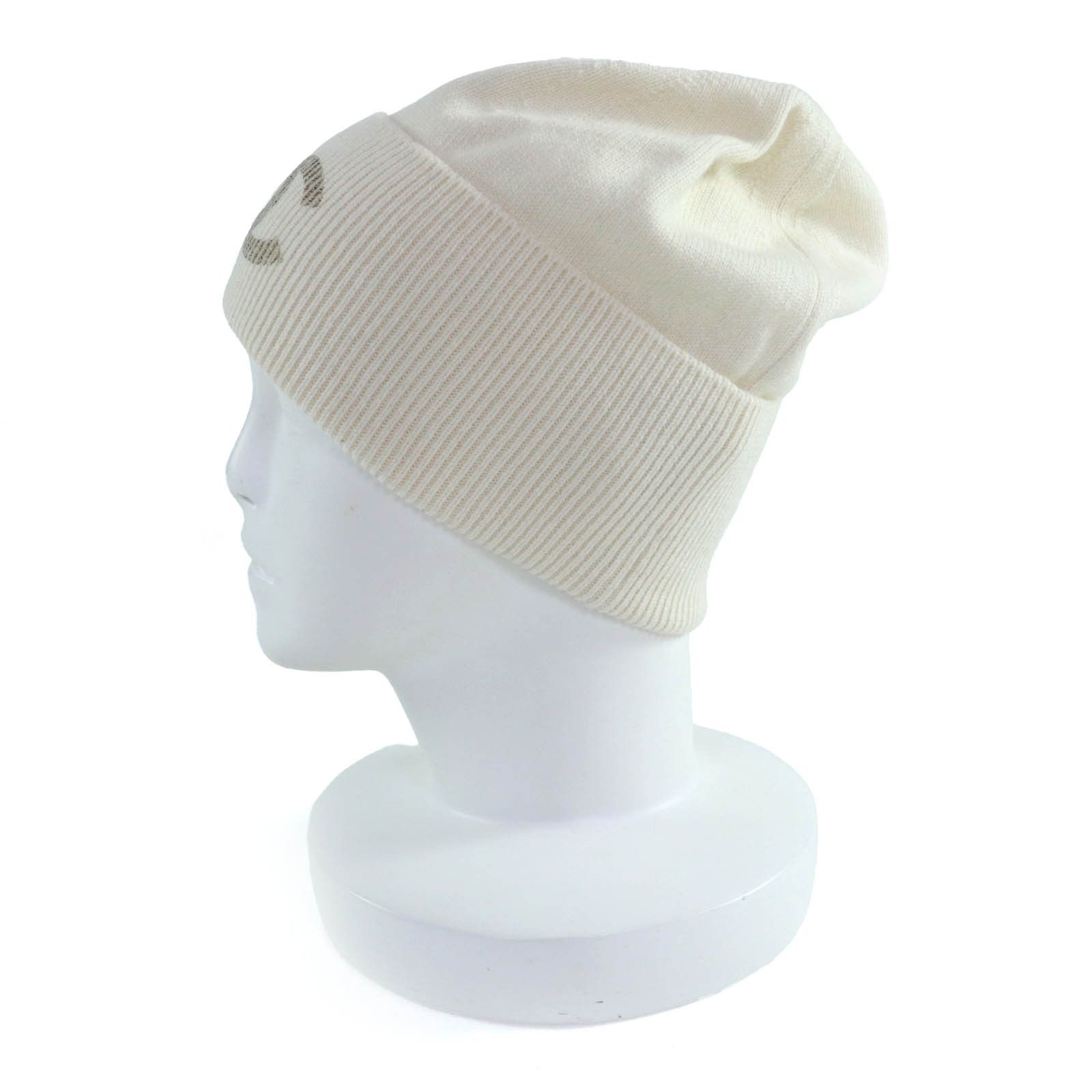 Chanel Chanel Chanel COCO Mark Cashmere Knit Cap Textile Hats DUTY FREE for USA Size ONE SIZE - 4 Thumbnail