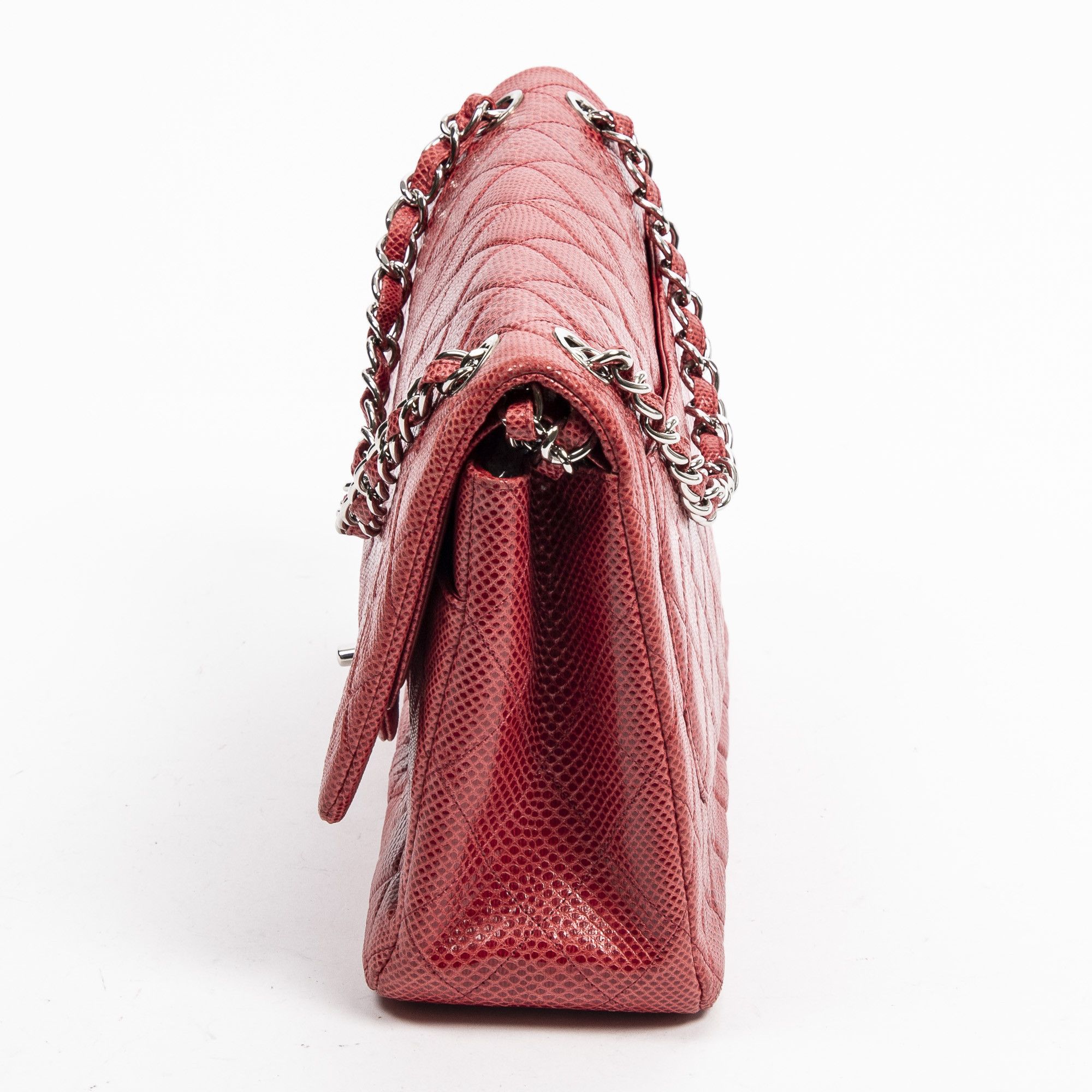 Chanel Ltd. Ed. Lizard Skin Jumbo Classic Double Flap Size ONE SIZE - 3 Thumbnail