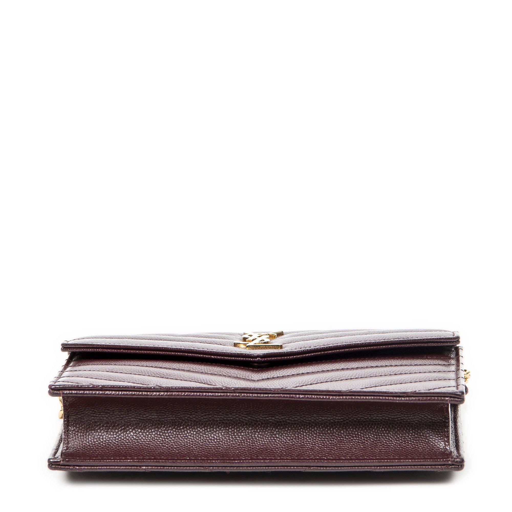 Yves Saint Laurent Cassandre Envelope Chain Wallet Size ONE SIZE - 6 Thumbnail