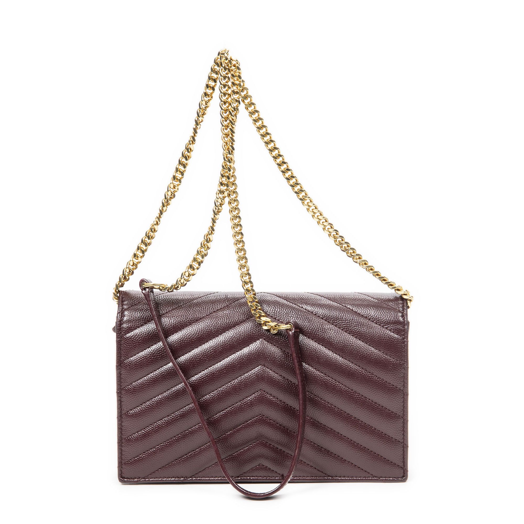 Yves Saint Laurent Cassandre Envelope Chain Wallet Size ONE SIZE - 5 Thumbnail