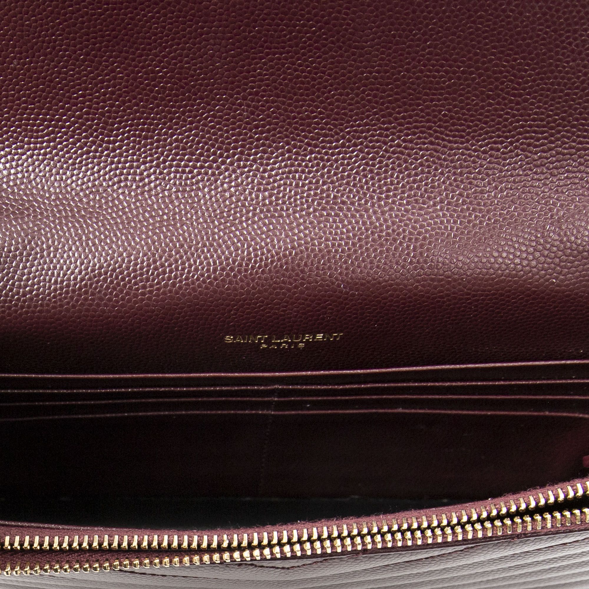 Yves Saint Laurent Cassandre Envelope Chain Wallet Size ONE SIZE - 7 Thumbnail