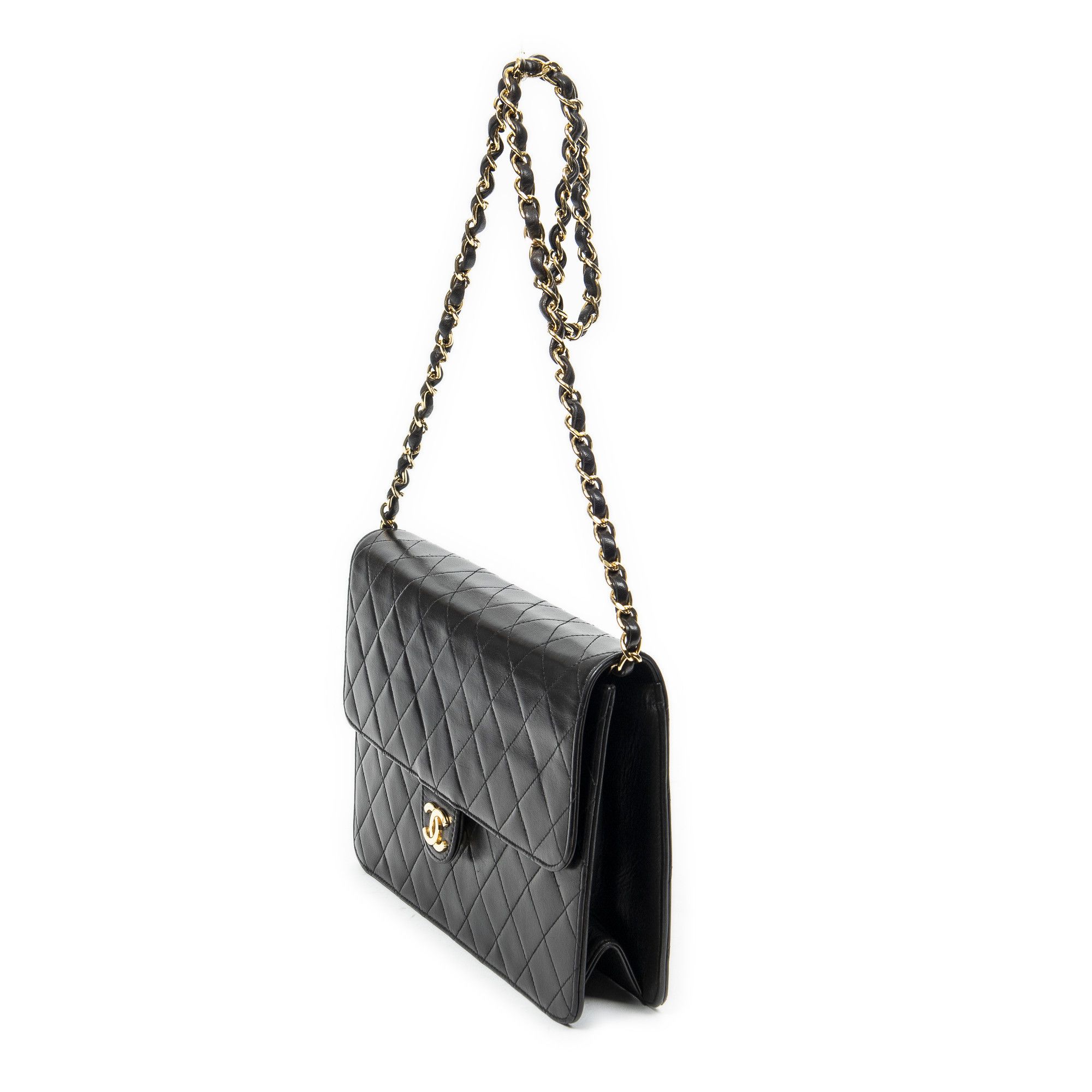 Chanel Vintage Push Lock Straight Flap Size ONE SIZE - 2 Thumbnail