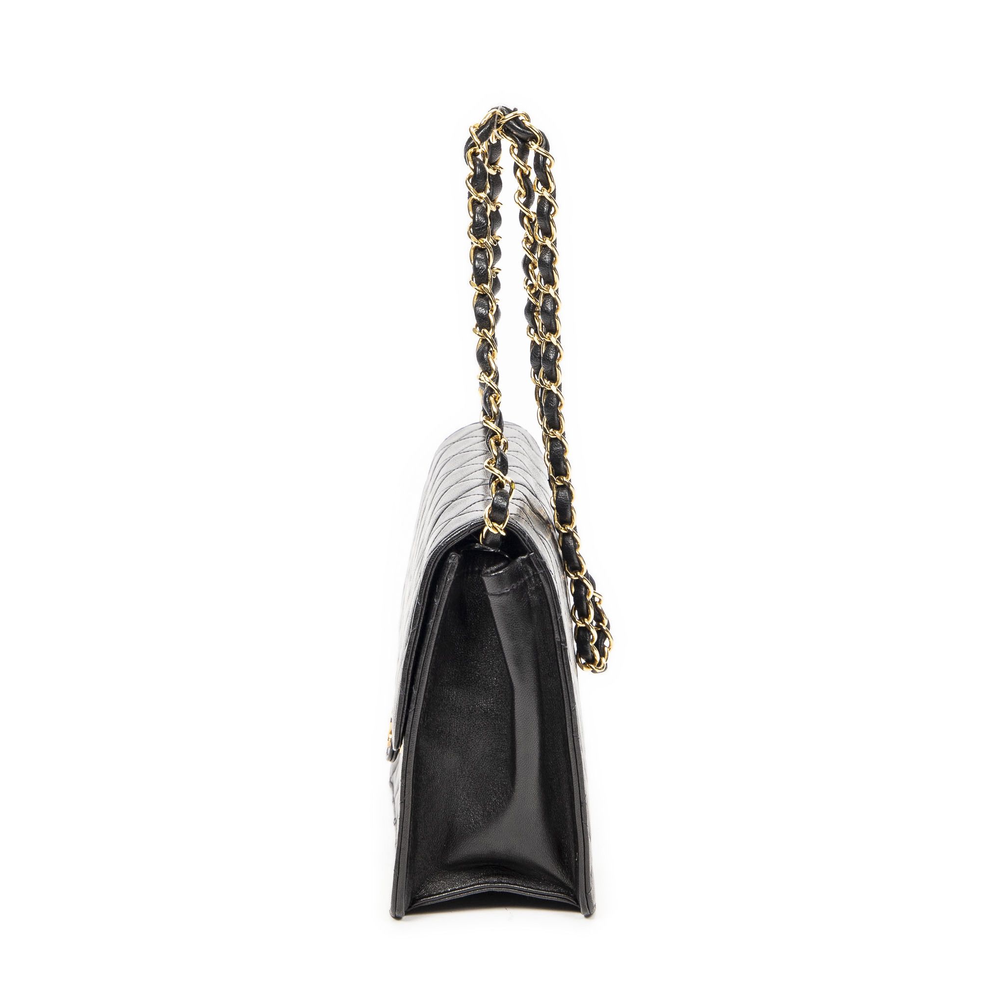 Chanel Vintage Push Lock Straight Flap Size ONE SIZE - 3 Thumbnail