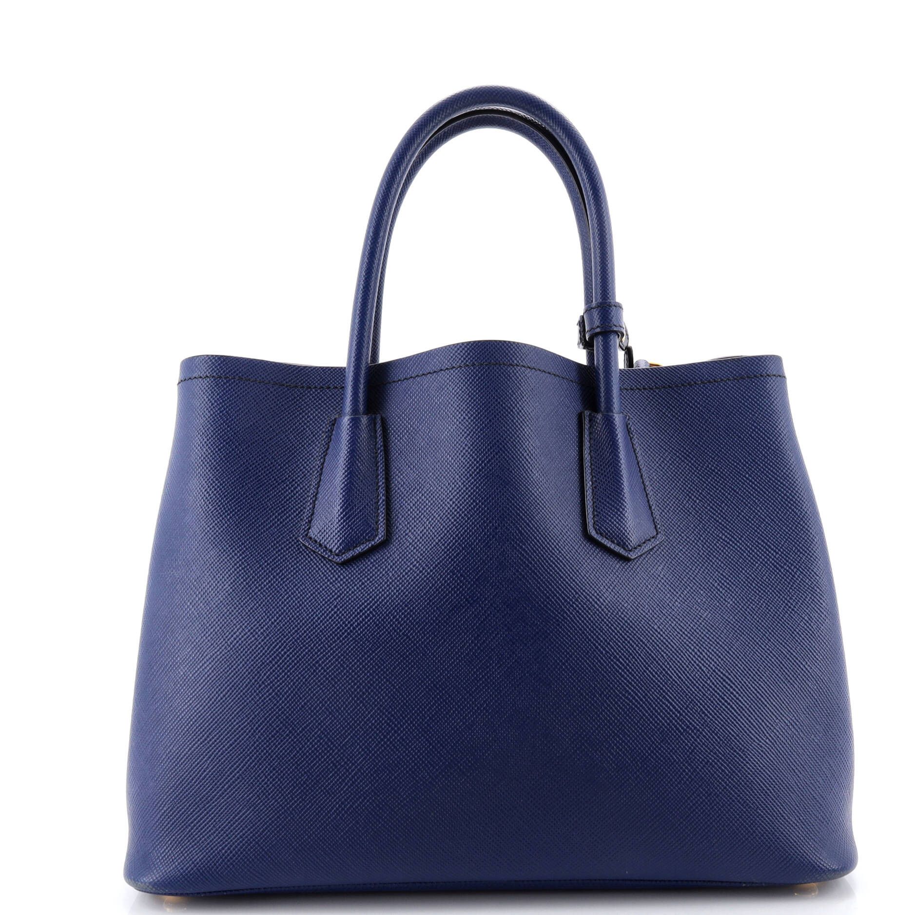 Prada Cuir Double Tote Saffiano Leather Medium Size ONE SIZE - 2 Thumbnail