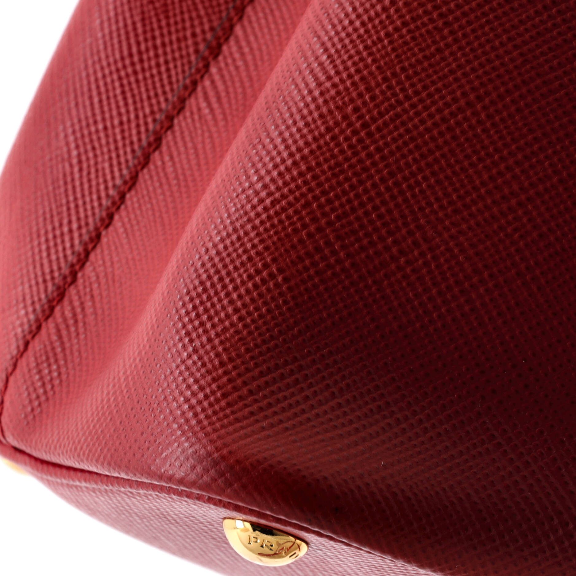 Prada Cuir Double Tote Saffiano Leather Medium Size ONE SIZE - 5 Thumbnail