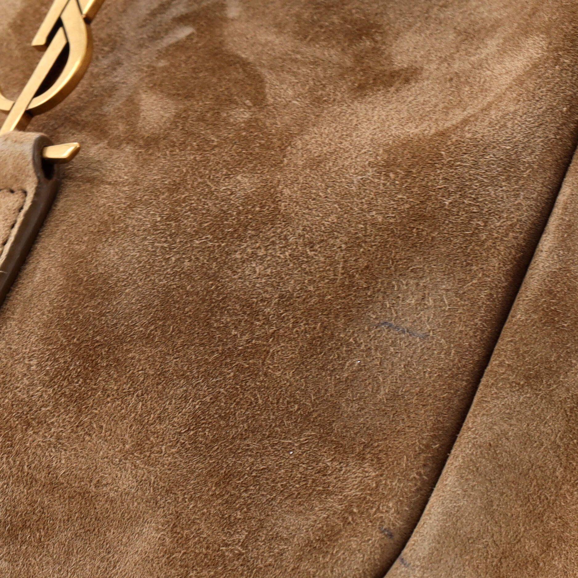 Saint Laurent Paris Saint Laurent Le 5 a 7 Supple Hobo Suede Baby Size ONE SIZE - 6 Thumbnail