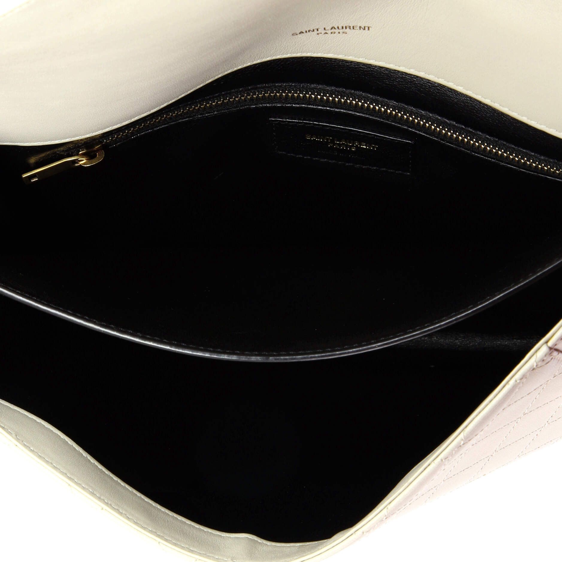 Saint Laurent Paris Saint Laurent Gaby Envelope Satchel Quilted Leather Size ONE SIZE - 4 Thumbnail