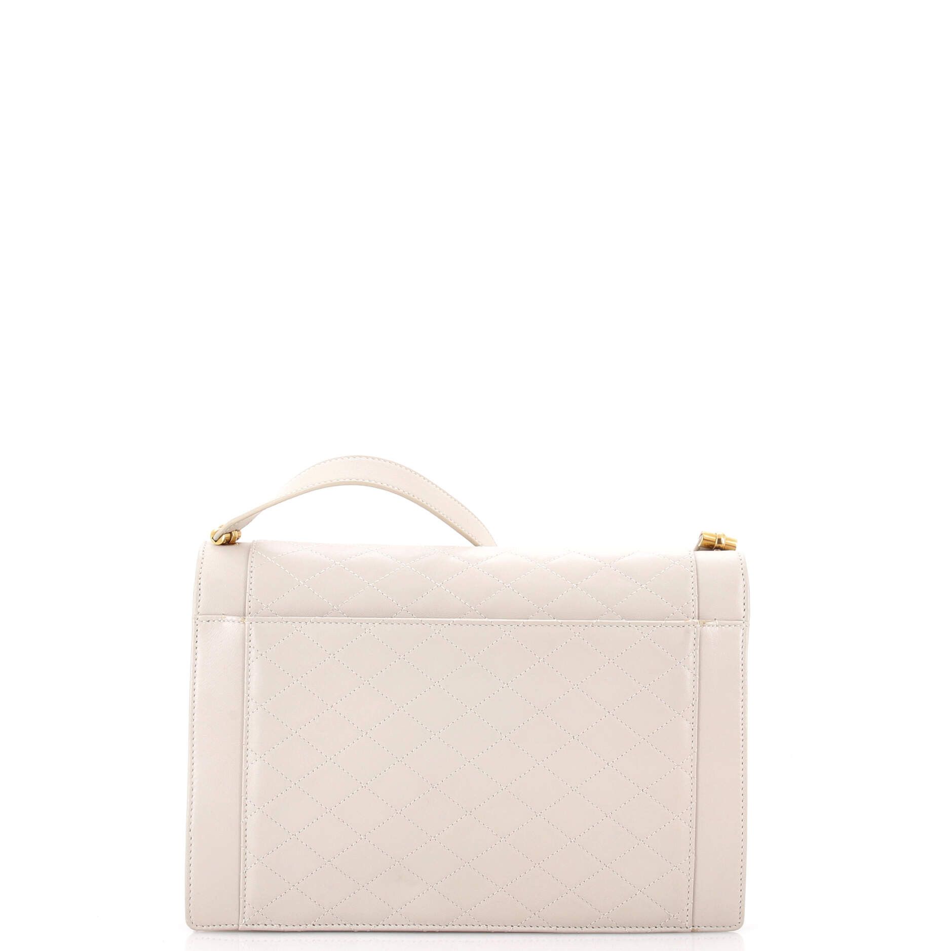 Saint Laurent Paris Saint Laurent Gaby Envelope Satchel Quilted Leather Size ONE SIZE - 2 Thumbnail