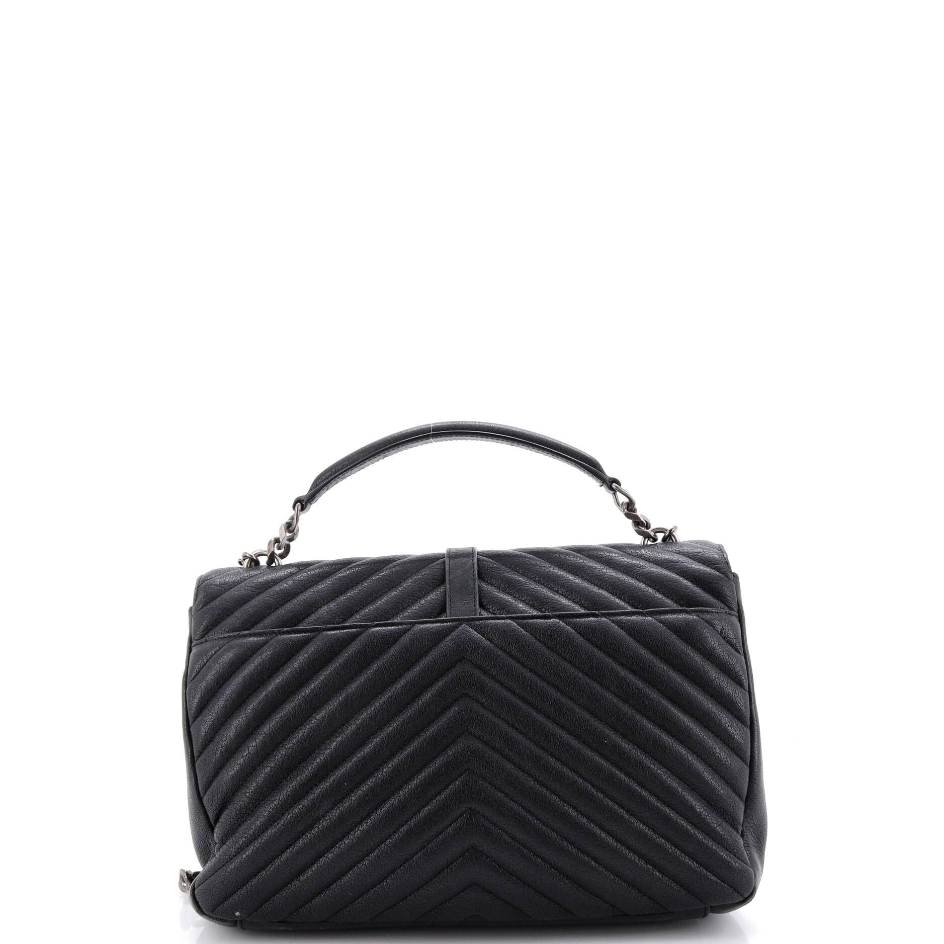 Saint Laurent Paris Saint Laurent Classic Monogram College Bag Matelasse Chevron Size ONE SIZE - 2 Thumbnail