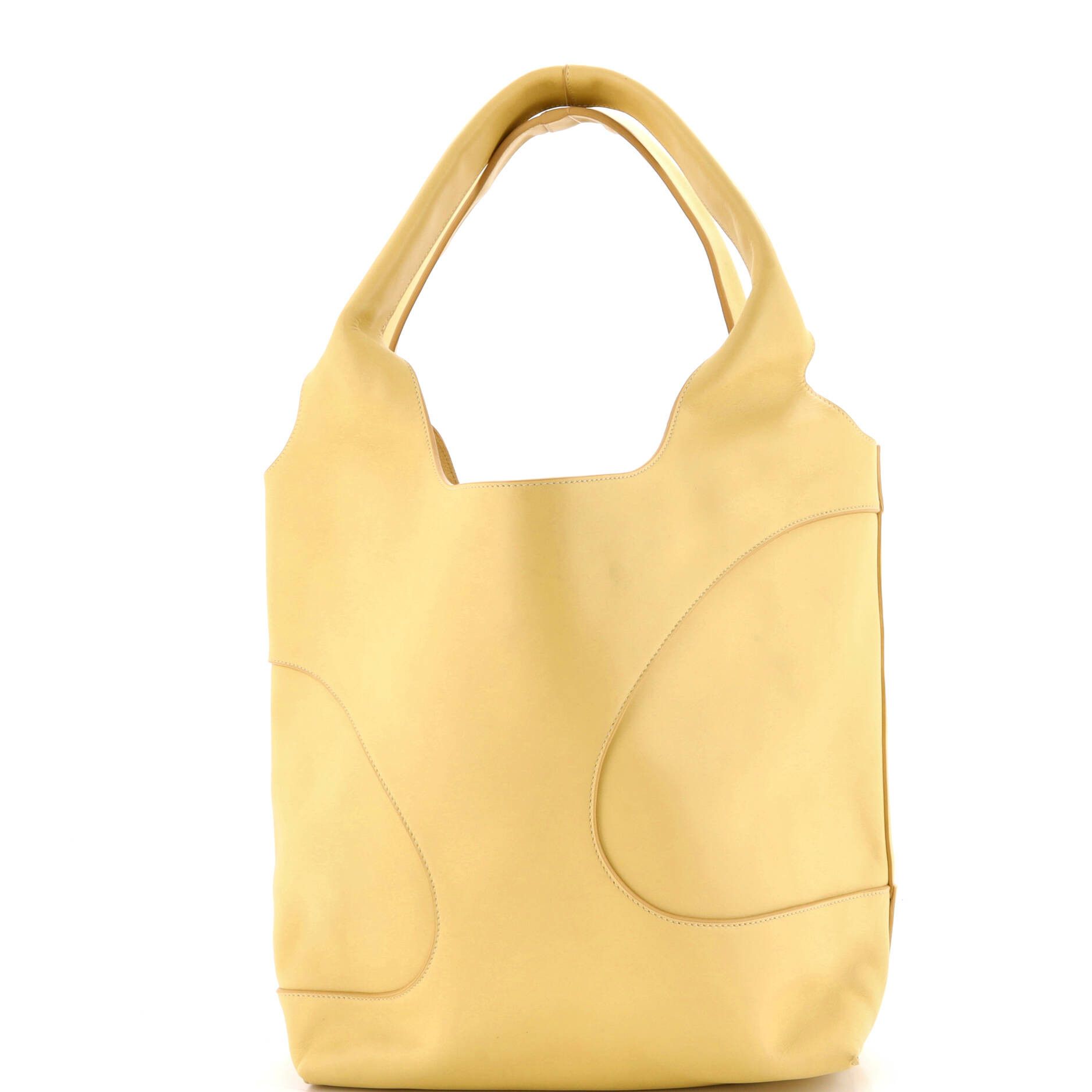Salvatore Ferragamo Debossed Cut-Out Hobo Bag Leather Size ONE SIZE - 3 Thumbnail