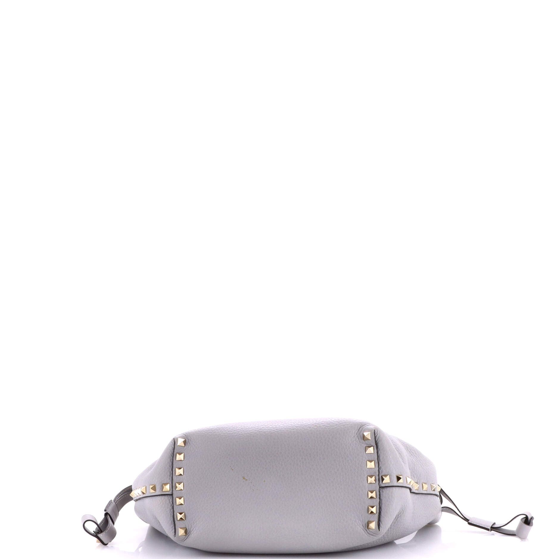 Valentino Garavani Rockstud Drawstring Crossbody Bag Leather Size ONE SIZE - 3 Thumbnail