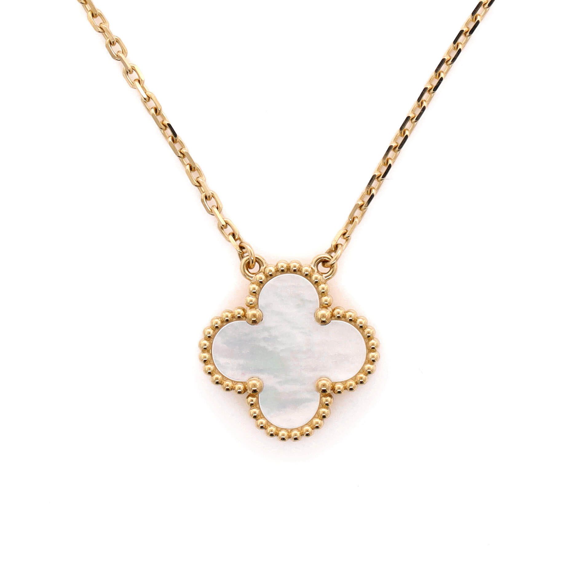 Van Cleef & Arpels Vintage Alhambra Pendant Necklace 18K Yel Size ONE SIZE - 3 Thumbnail