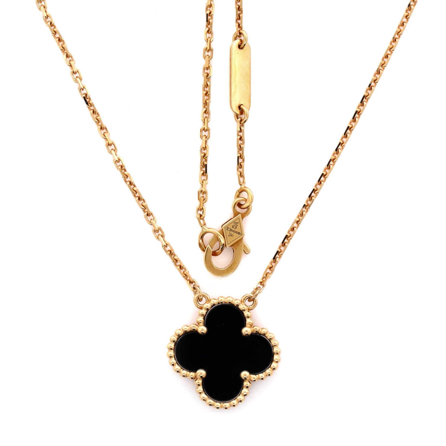 Van Cleef & Arpels Vintage Alhambra Pendant Necklace 18K Yel Size ONE SIZE - 2 Thumbnail