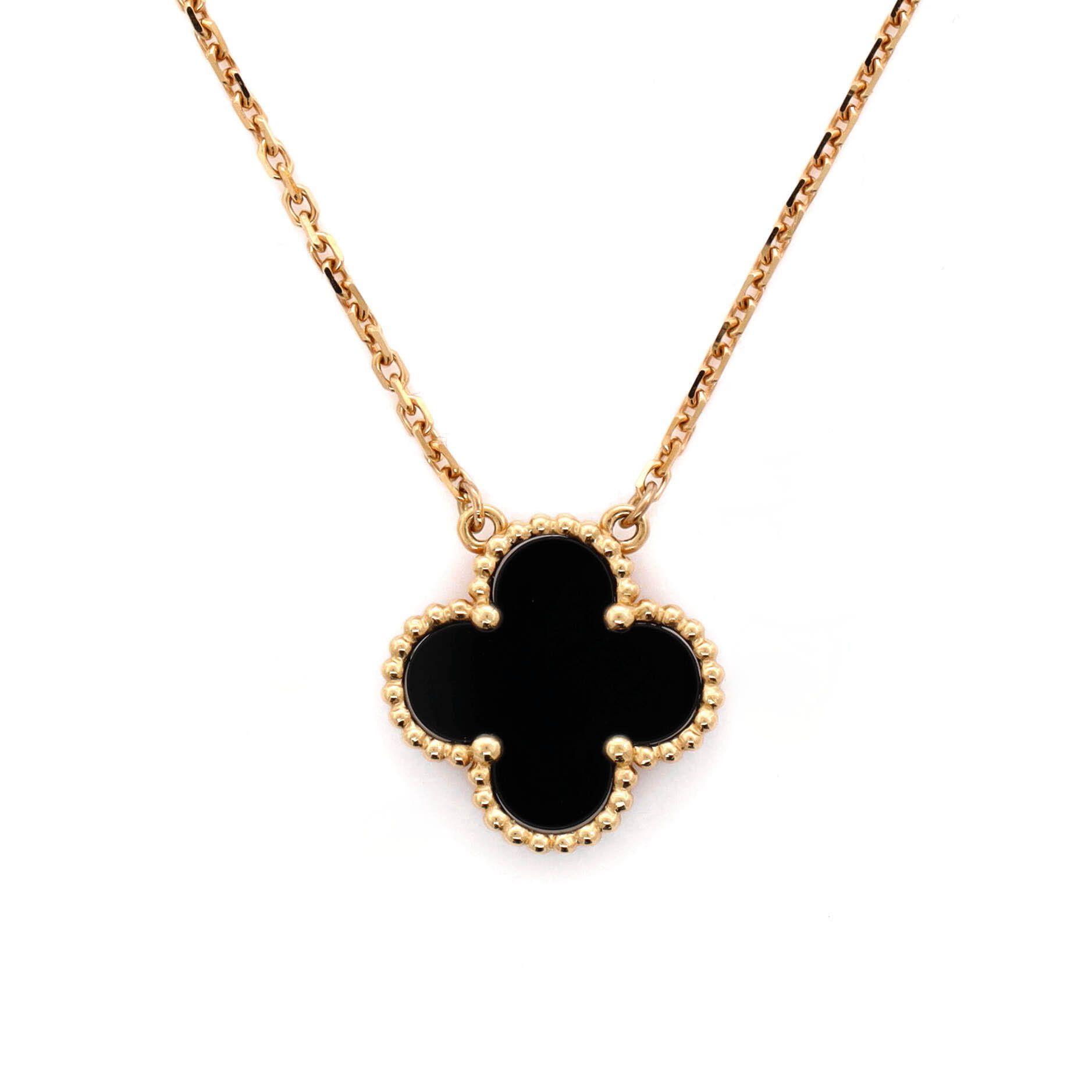Van Cleef & Arpels Vintage Alhambra Pendant Necklace 18K Yel Size ONE SIZE - 3 Thumbnail