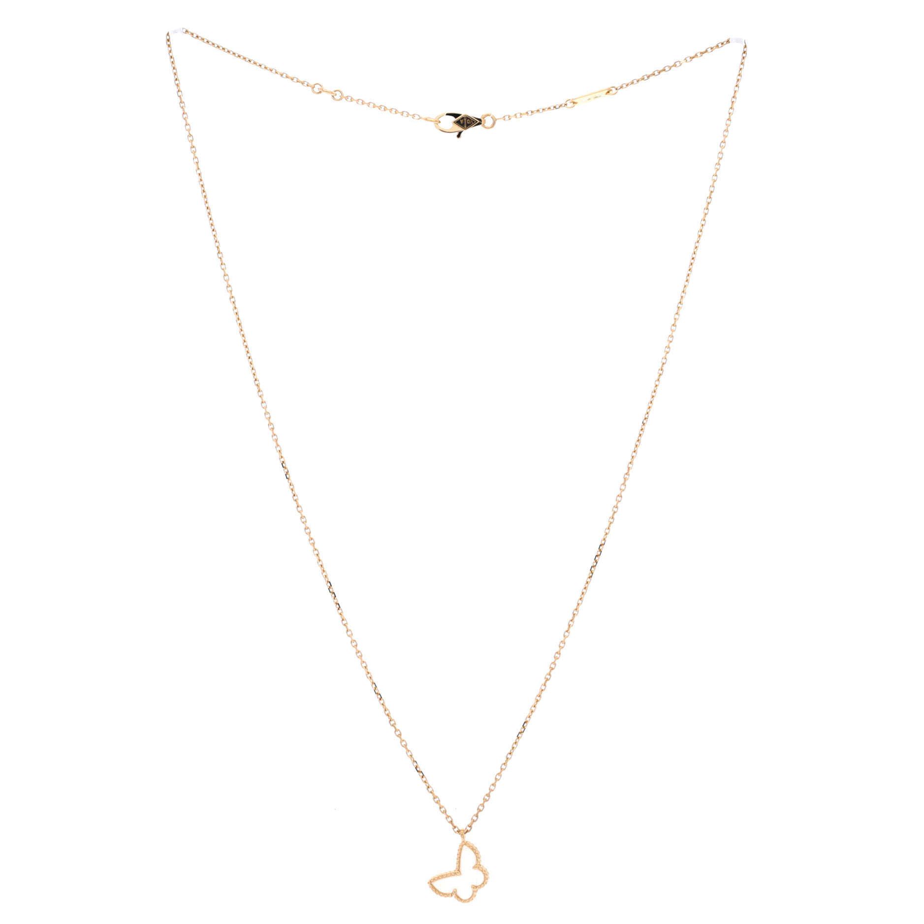 Van Cleef & Arpels Sweet Alhambra Butterfly Pendant Necklace Size ONE SIZE - 2 Thumbnail