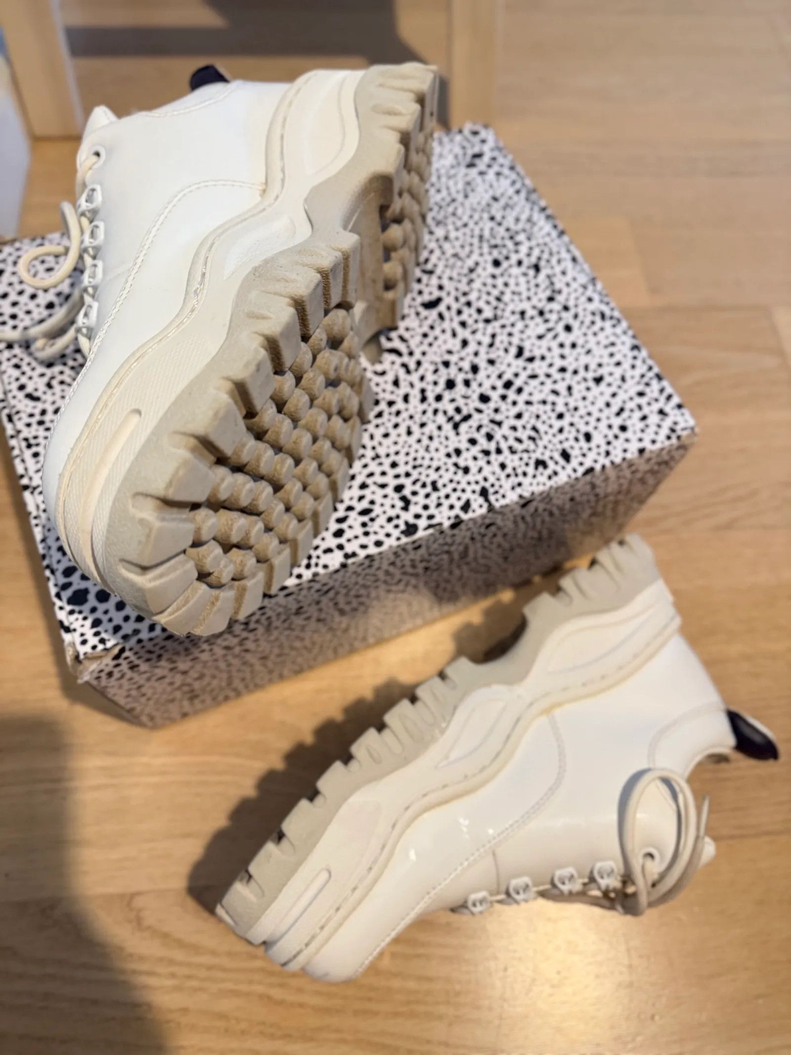 Eytys Eytys Angel Patent White Sneakers Size US 8 / IT 38 - 5 Thumbnail