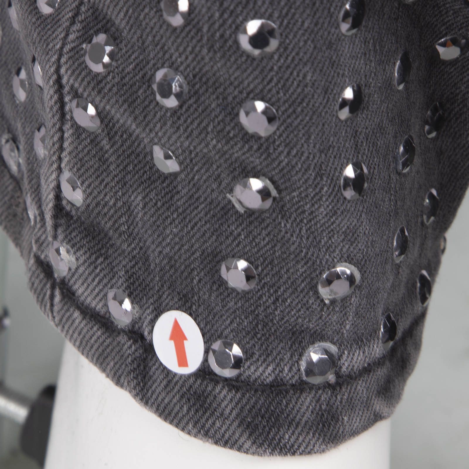 Philipp Plein Grey Rhinestone & Skull Skinny Jeans Size 27" / US 4 / IT 40 - 7 Thumbnail