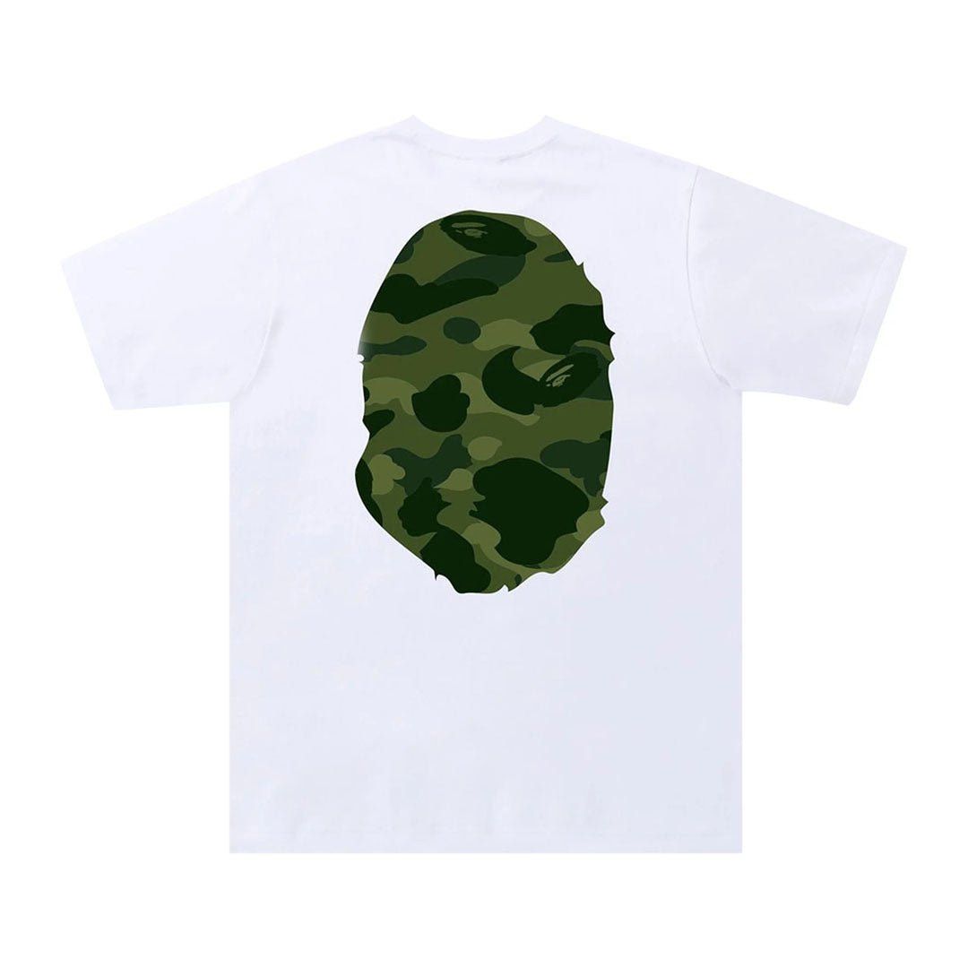 Bape Color Camo Big Ape Head Tee White/Green Size US XL / EU 56 / 4 - 2 Thumbnail