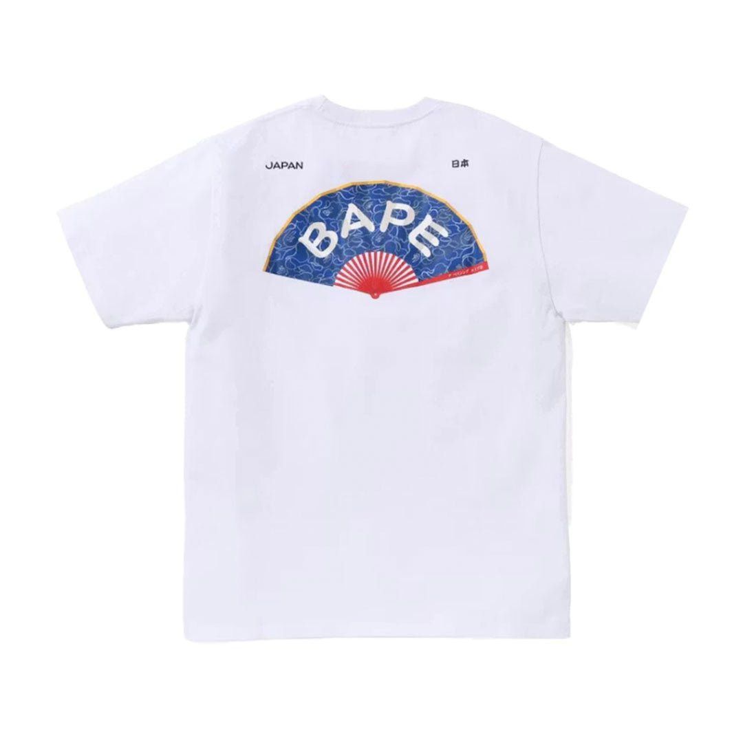 Bape Japanese Fan Tee White Size US L / EU 52-54 / 3 - 2 Thumbnail