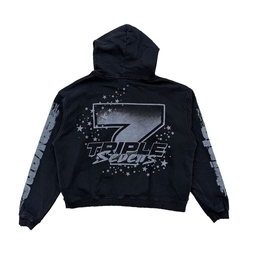 TRIPLE SEVENS All Star Hoodie V2 Faded Black Size US XL / EU 56 / 4 - 2 Thumbnail