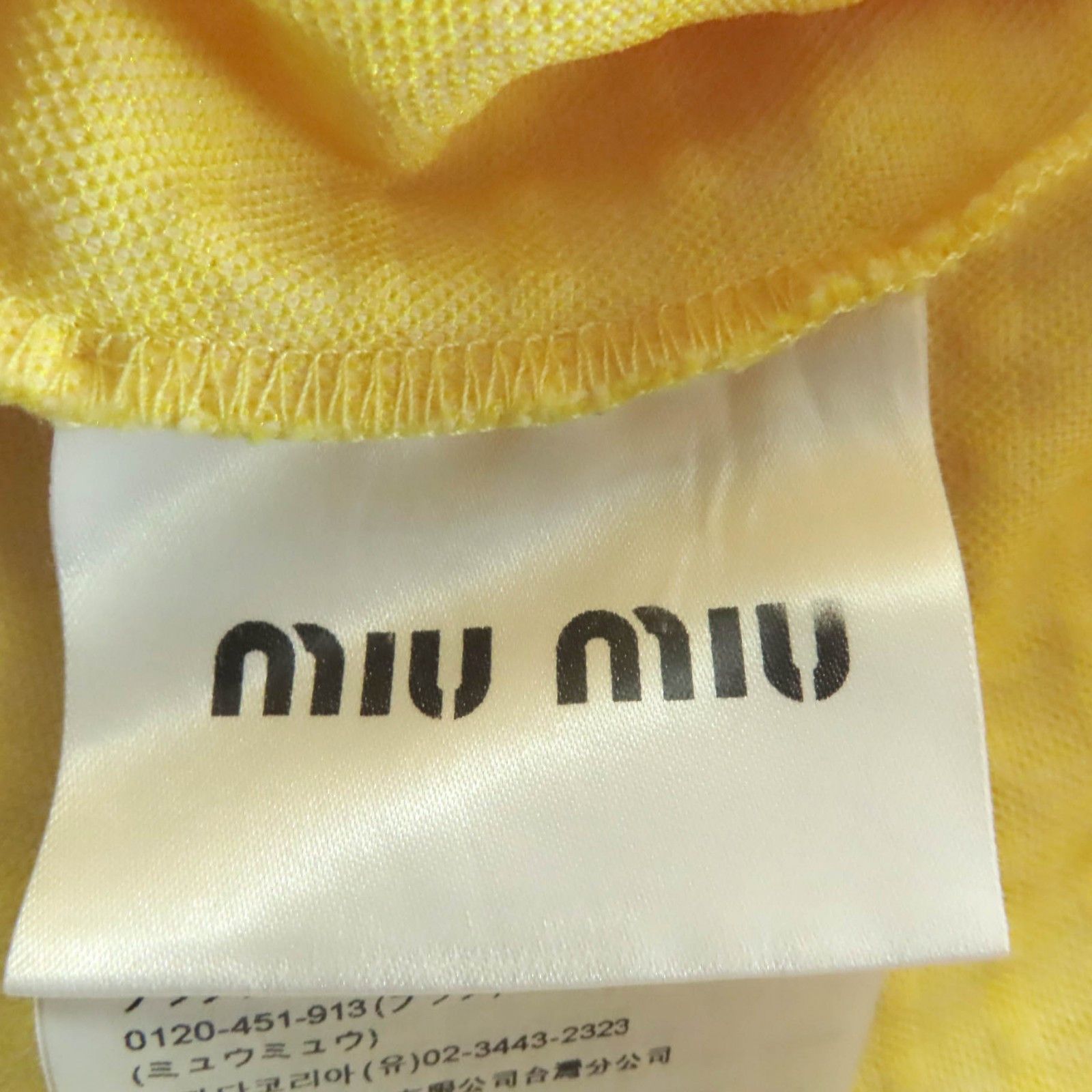 Miu Miu Miu Miu MIUMIU One Piece Dress Textile Dresses MJA788 DUTY FREE for USA Size ONE SIZE - 6 Thumbnail