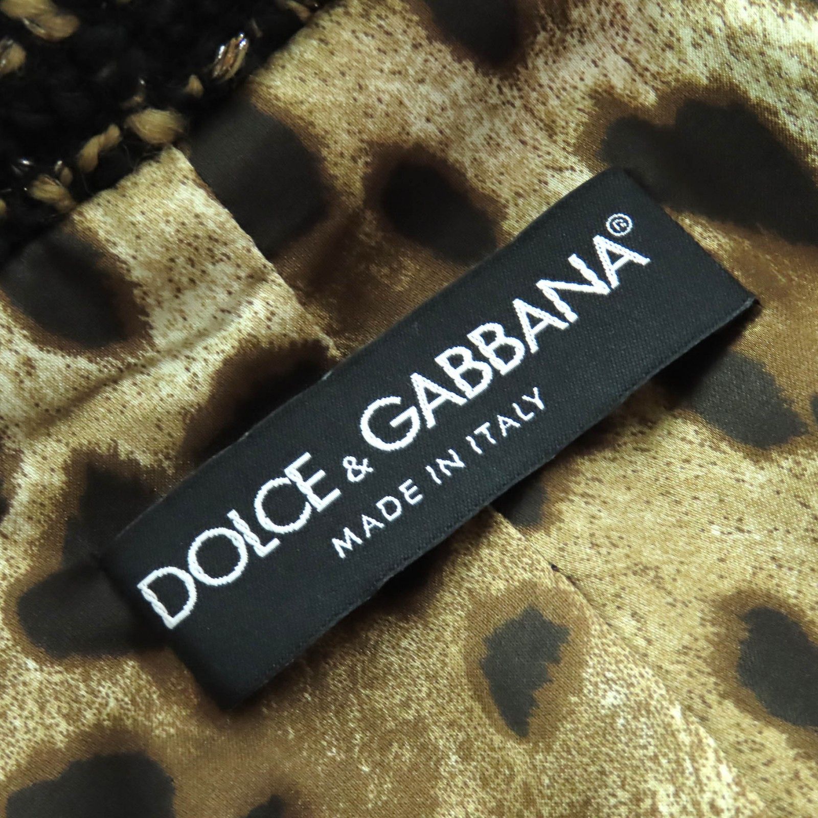 Dolce & Gabbana Dolce & Gabbana Dolce&Gabbana Leopard Pattern Tweed Coat Textile Outerwear F0P93T DUTY FREE for USA Size ONE SIZE - 7 Thumbnail