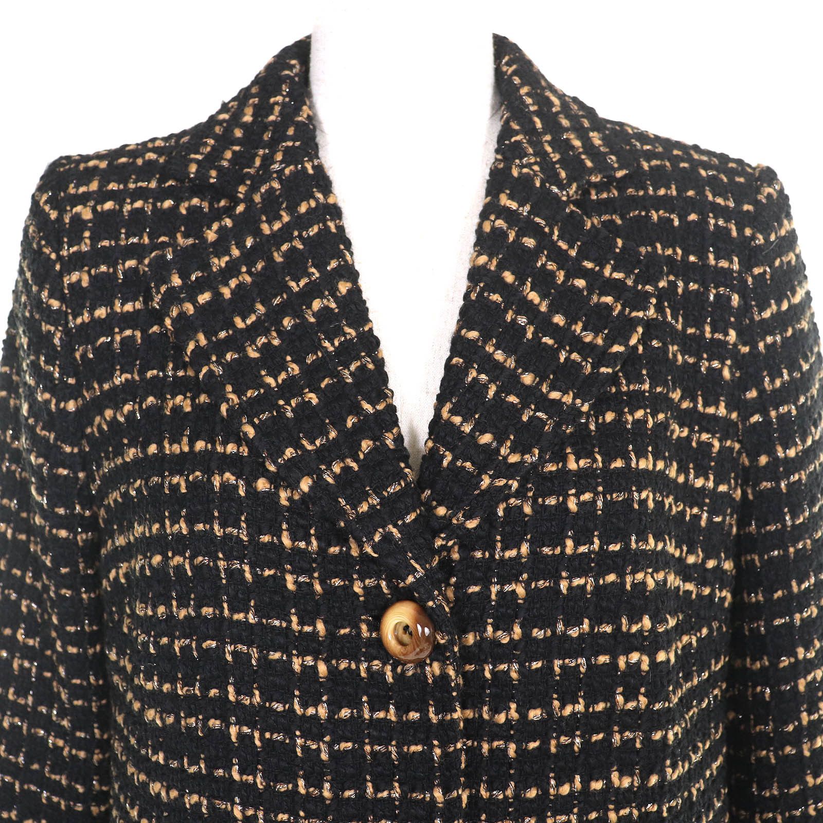 Dolce & Gabbana Dolce & Gabbana Dolce&Gabbana Leopard Pattern Tweed Coat Textile Outerwear F0P93T DUTY FREE for USA Size ONE SIZE - 4 Thumbnail
