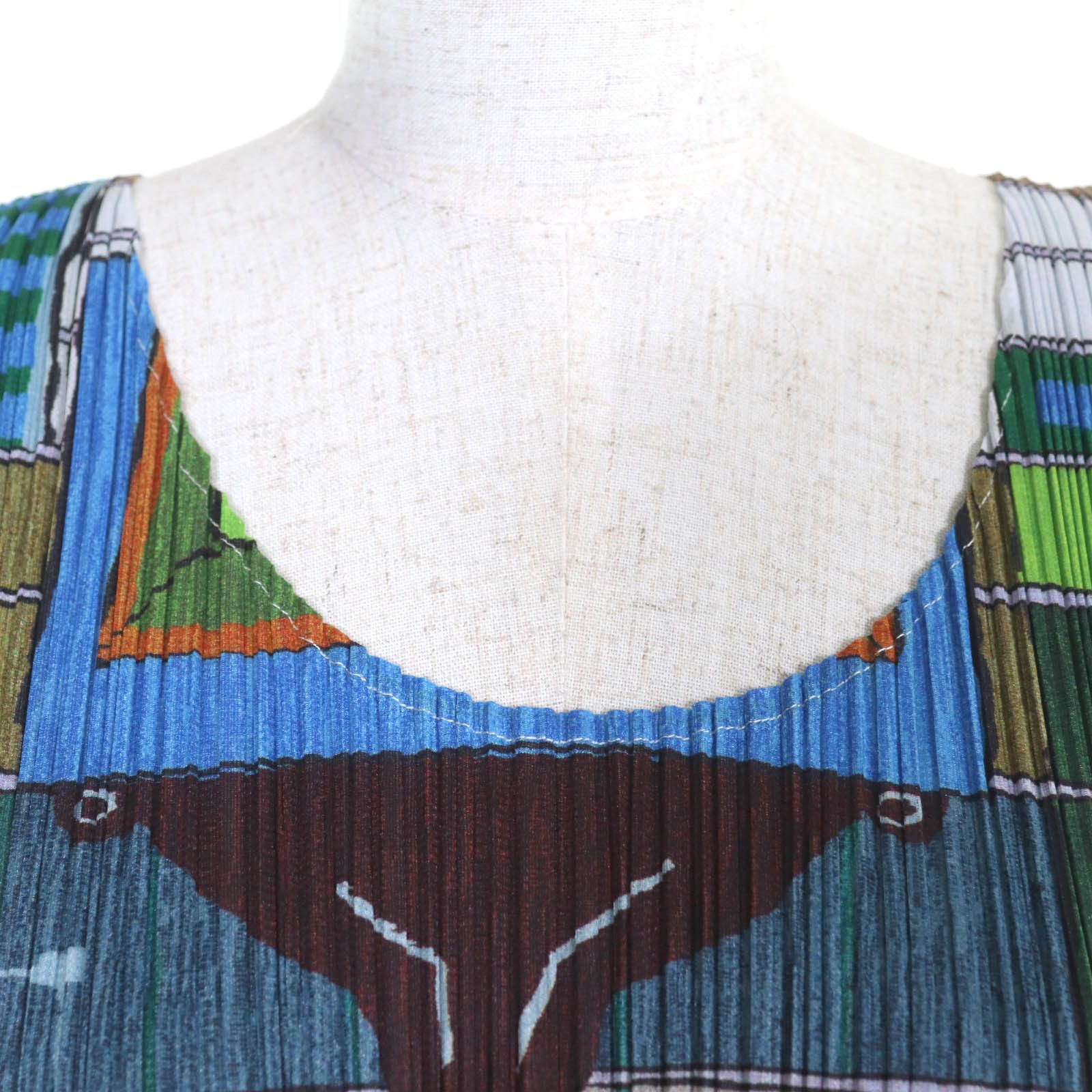 Issey Miyake Issey Miyake PLEATS PLEASE Multi Polyester Blouse Plastic / Synthetic Tops PP14-JK141 DUTY FREE for USA Size ONE SIZE - 4 Thumbnail