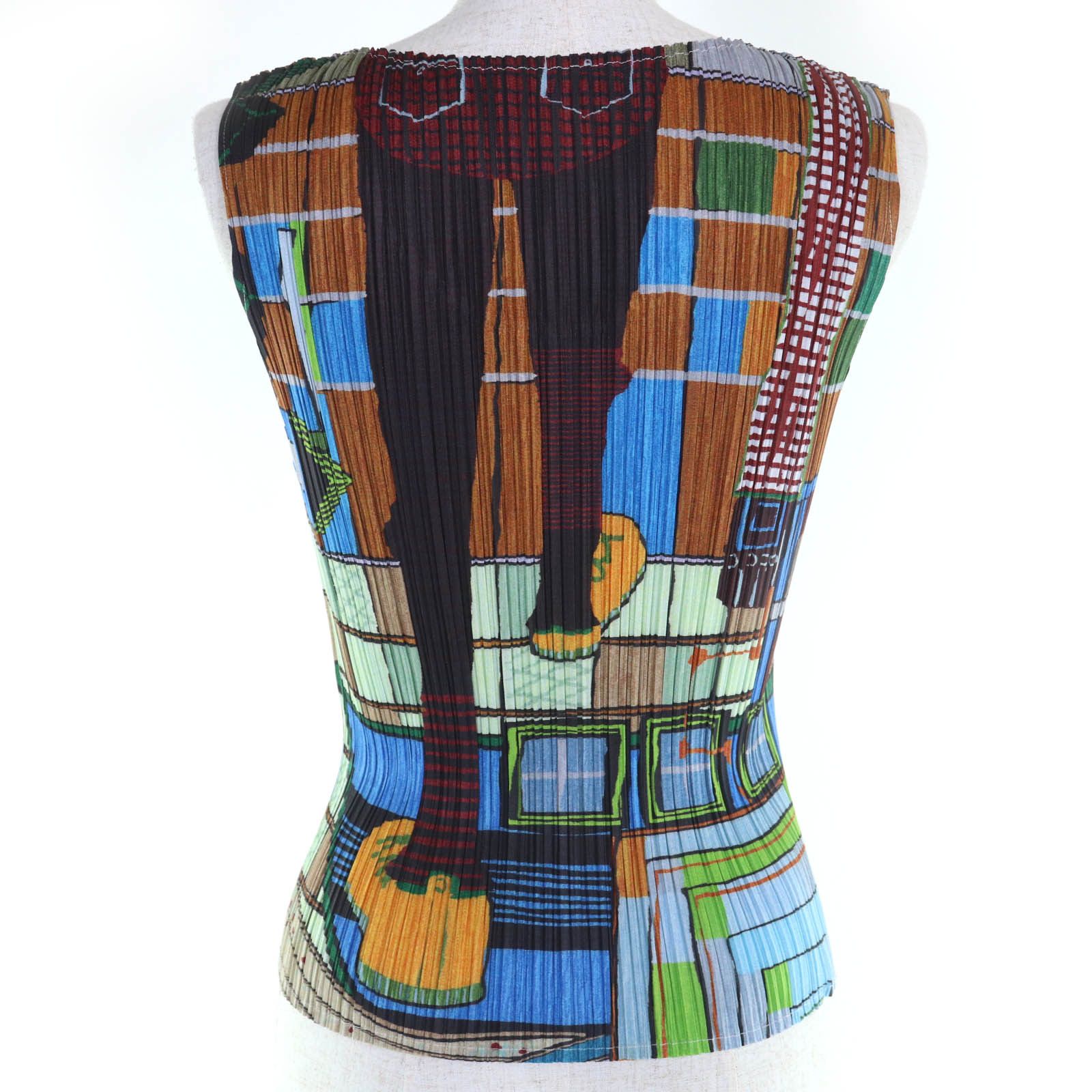 Issey Miyake Issey Miyake PLEATS PLEASE Multi Polyester Blouse Plastic / Synthetic Tops PP14-JK141 DUTY FREE for USA Size ONE SIZE - 3 Thumbnail