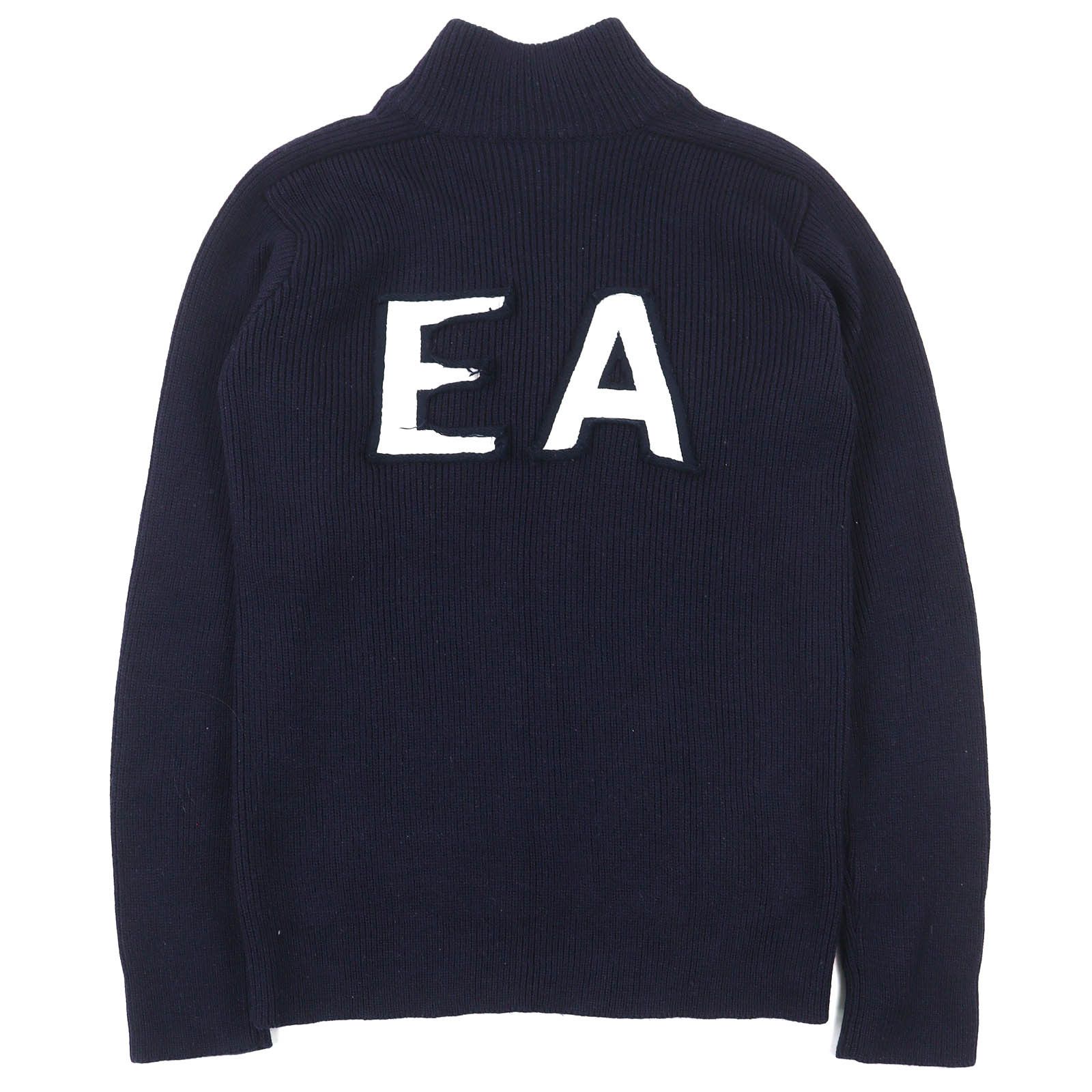 Armani Armani Emporio Armani Wool Knit High-neck Zip-up Knit Textile Tops DUTY FREE for USA Size ONE SIZE - 2 Thumbnail