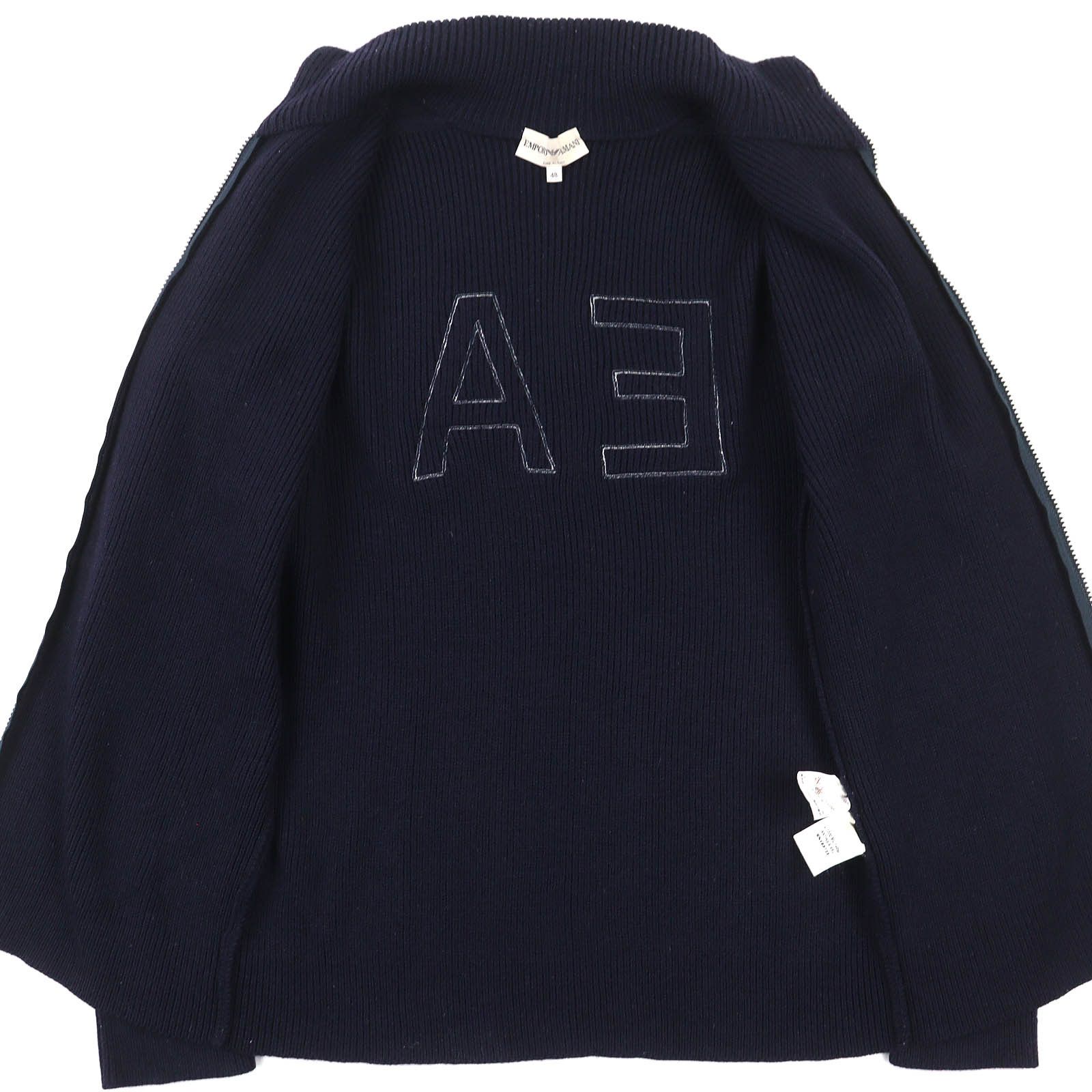 Armani Armani Emporio Armani Wool Knit High-neck Zip-up Knit Textile Tops DUTY FREE for USA Size ONE SIZE - 4 Thumbnail