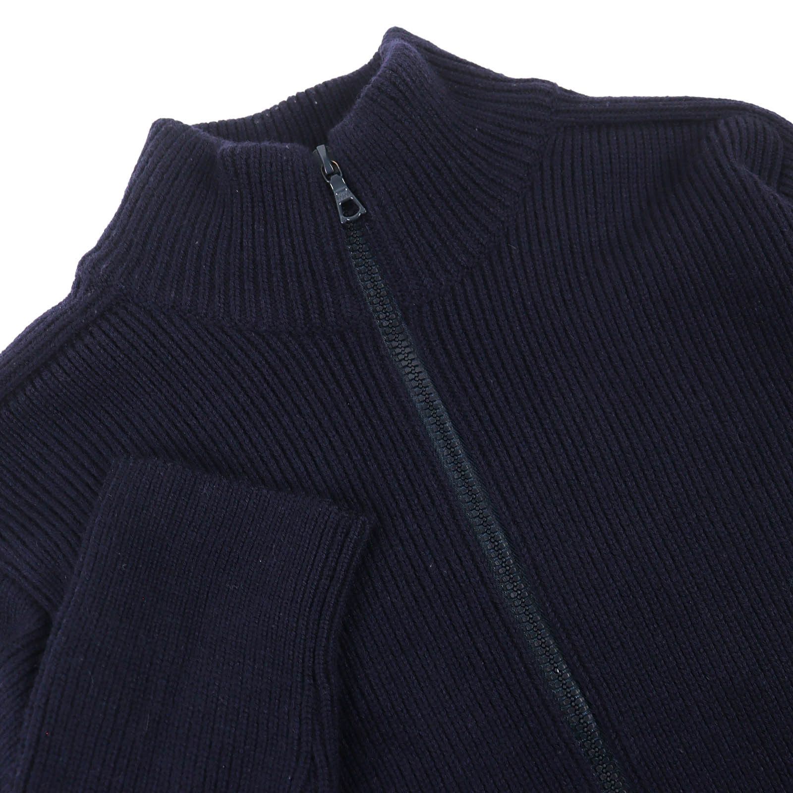 Armani Armani Emporio Armani Wool Knit High-neck Zip-up Knit Textile Tops DUTY FREE for USA Size ONE SIZE - 3 Thumbnail