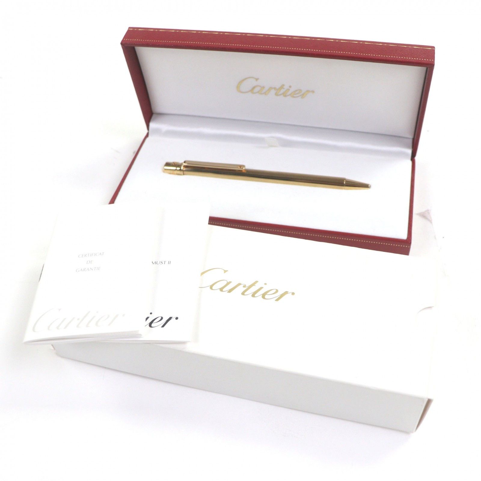 Cartier Cartier Cartier Santos de Cartier Ballpoint Pen Metal Pen DUTY FREE for USA Size ONE SIZE - 2 Thumbnail