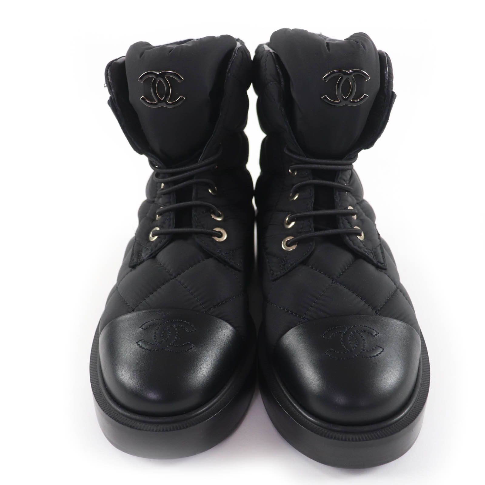 Chanel Chanel Chanel COCO Mark Matelassé Leather Short Boots Leather Shoes G45125 DUTY FREE for USA Size ONE SIZE - 4 Thumbnail