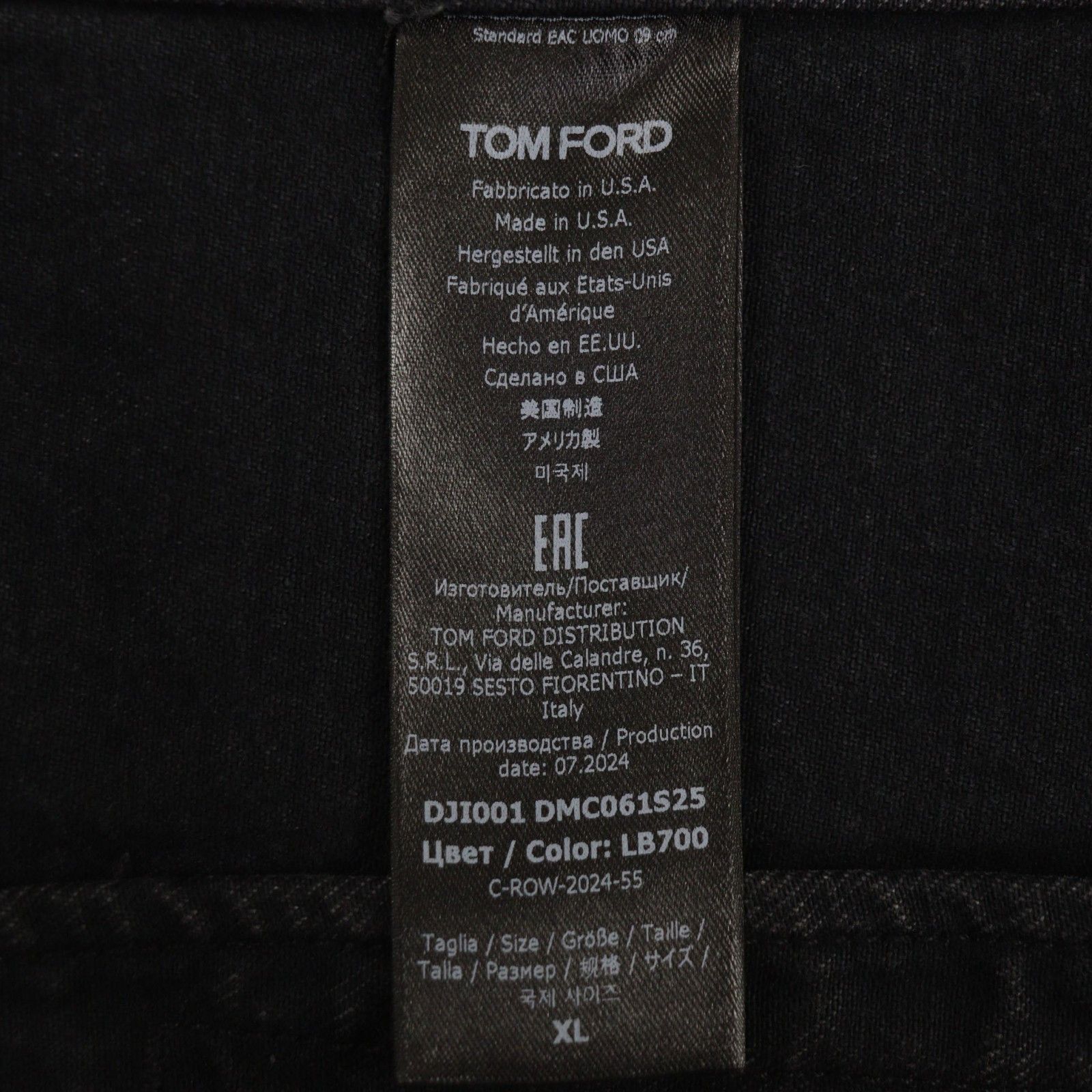 Tom Ford Tom Ford TOM FORD Denim Cotton Jacket Textile Outerwear DJI001 DMC061S25 DUTY FREE for USA Size ONE SIZE - 11 Thumbnail