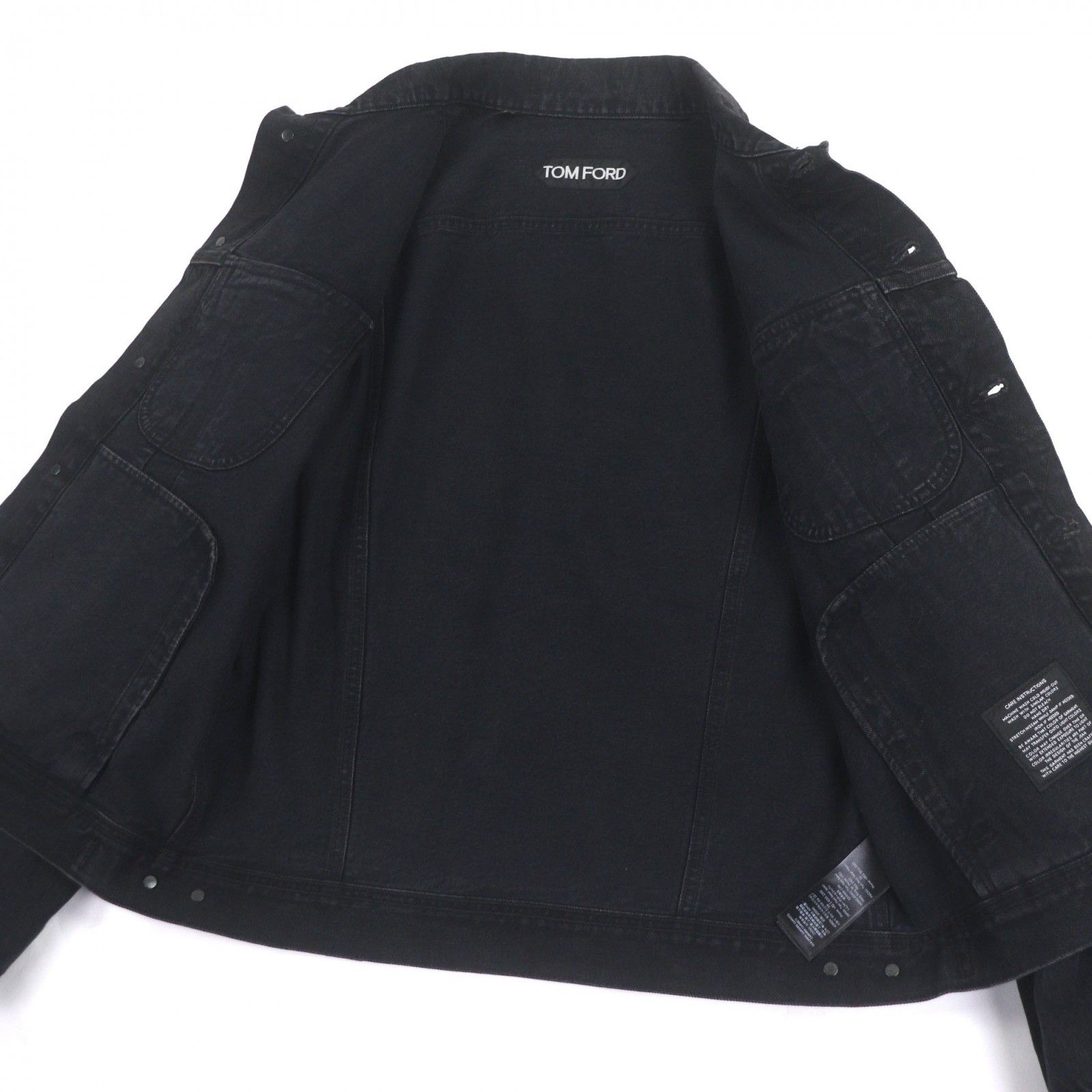 Tom Ford Tom Ford TOM FORD Denim Cotton Jacket Textile Outerwear DJI001 DMC061S25 DUTY FREE for USA Size ONE SIZE - 4 Thumbnail