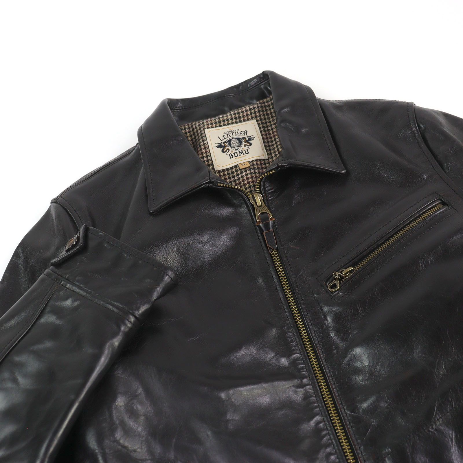 Other Other LEATHER BOMU Horsehide Jacket Leather Outerwear DUTY FREE for USA Size ONE SIZE - 2 Thumbnail