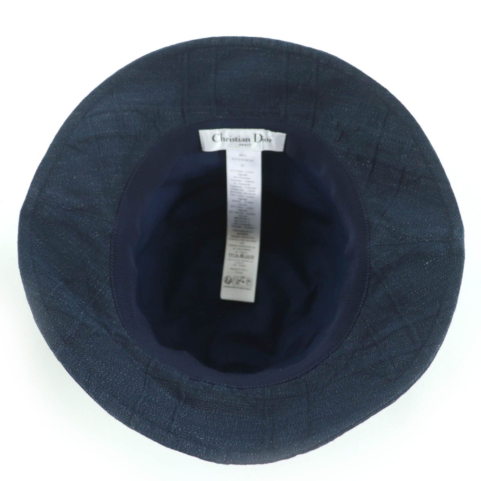 Dior Dior Christian Dior TEDDY-D Cannage denim bob hat Textile Hats 42TCE923A155 DUTY FREE for USA Size ONE SIZE - 6 Thumbnail