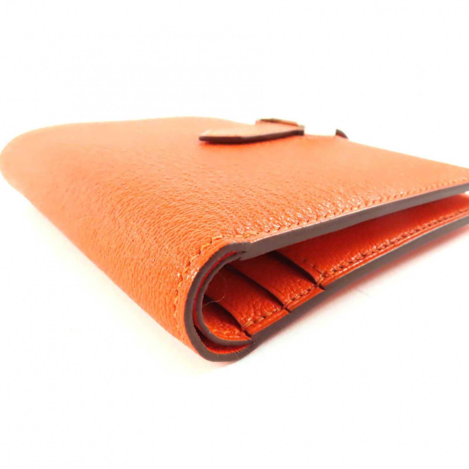 Hermes Hermes Hermès BEAN Compact Leather Bifold Wallet Leather Short Wallet Stamp W (2024) DUTY FREE for USA Size ONE SIZE - 5 Thumbnail