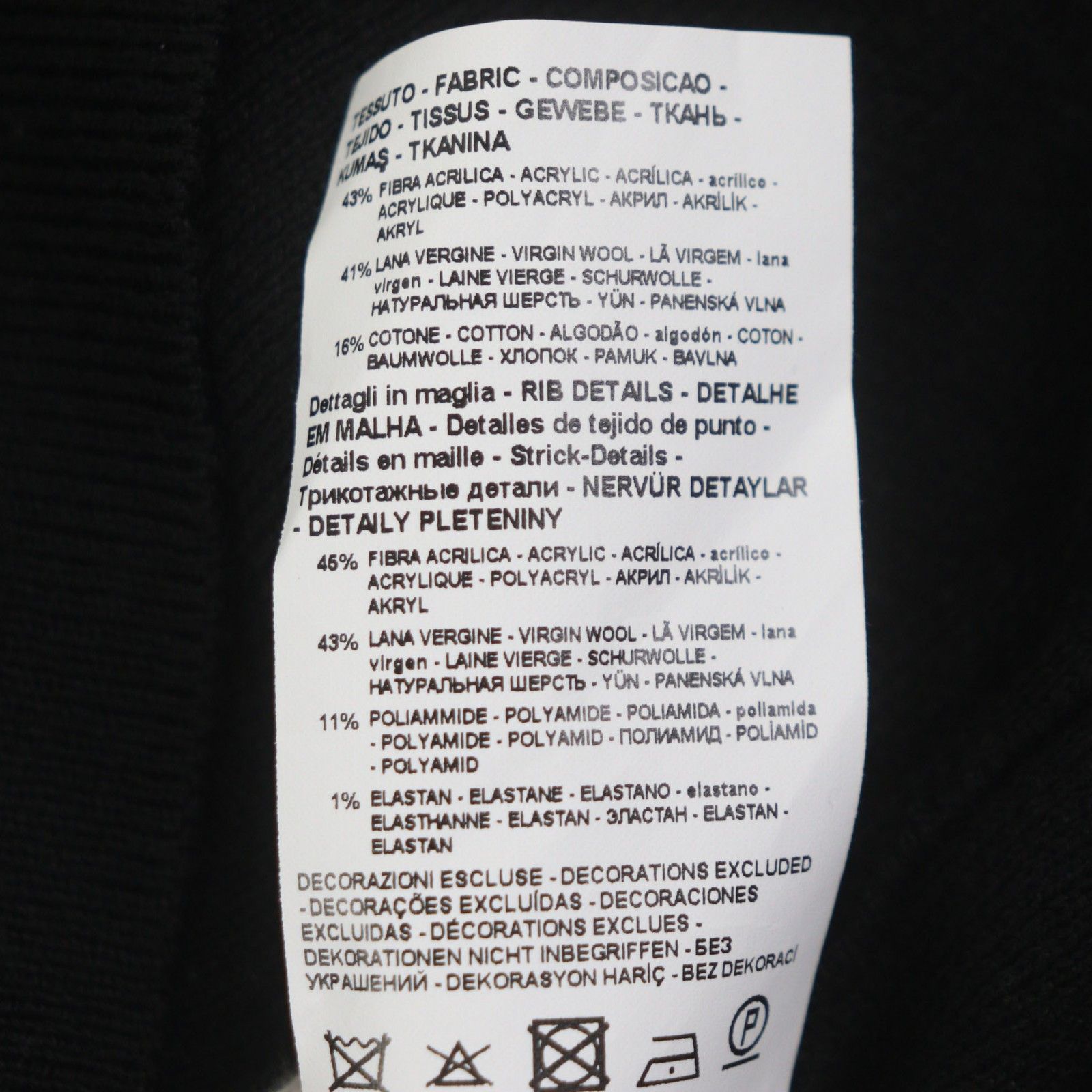 Armani Armani Emporio Armani Acrylic Hoodie Plastic / Synthetic Sweatshirts & Hoodies DUTY FREE for USA Size ONE SIZE - 7 Thumbnail