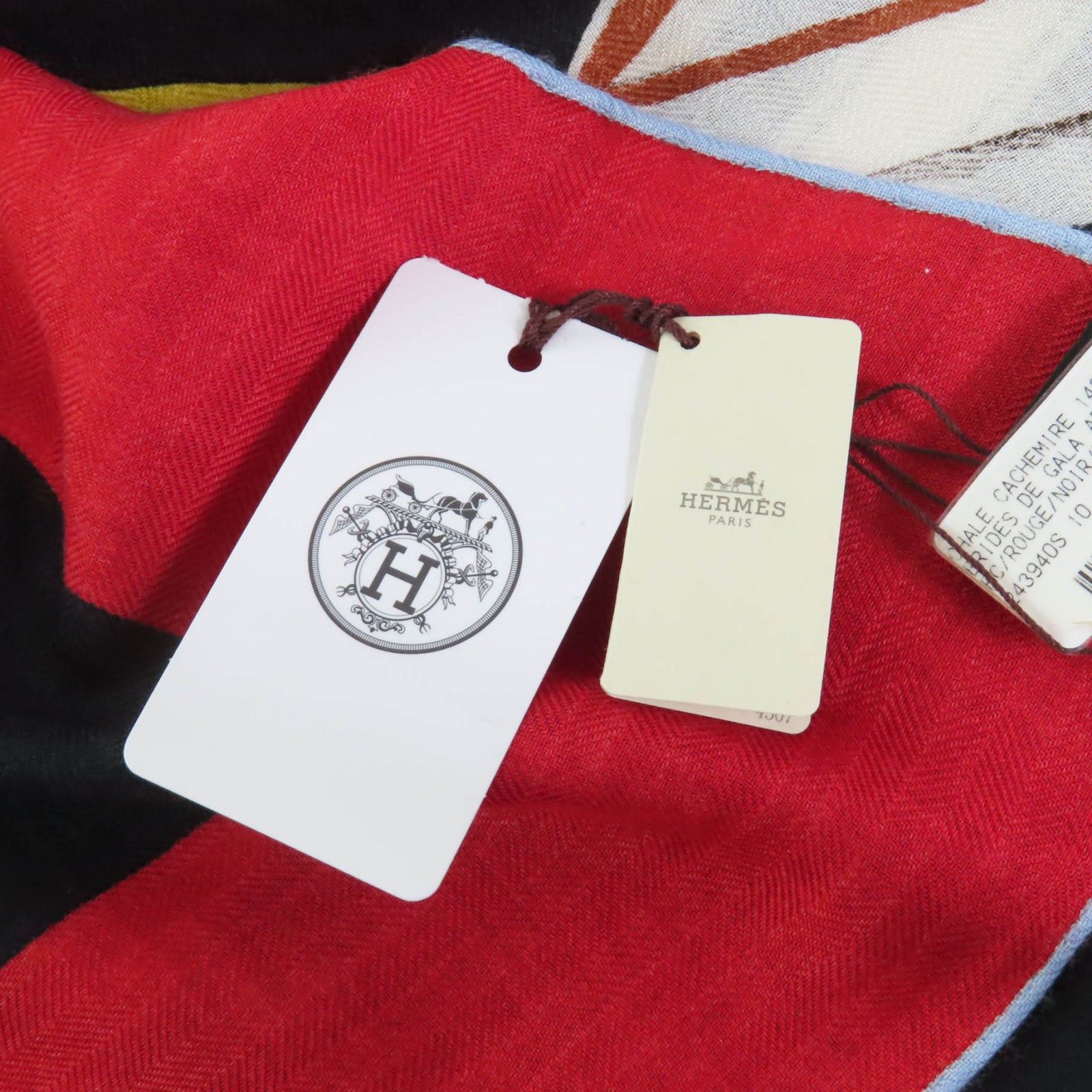 Hermes Hermes Hermès Brides de Gala Applique Pique Cashmere Scarf Textile Scarf DUTY FREE for USA Size ONE SIZE - 11 Thumbnail