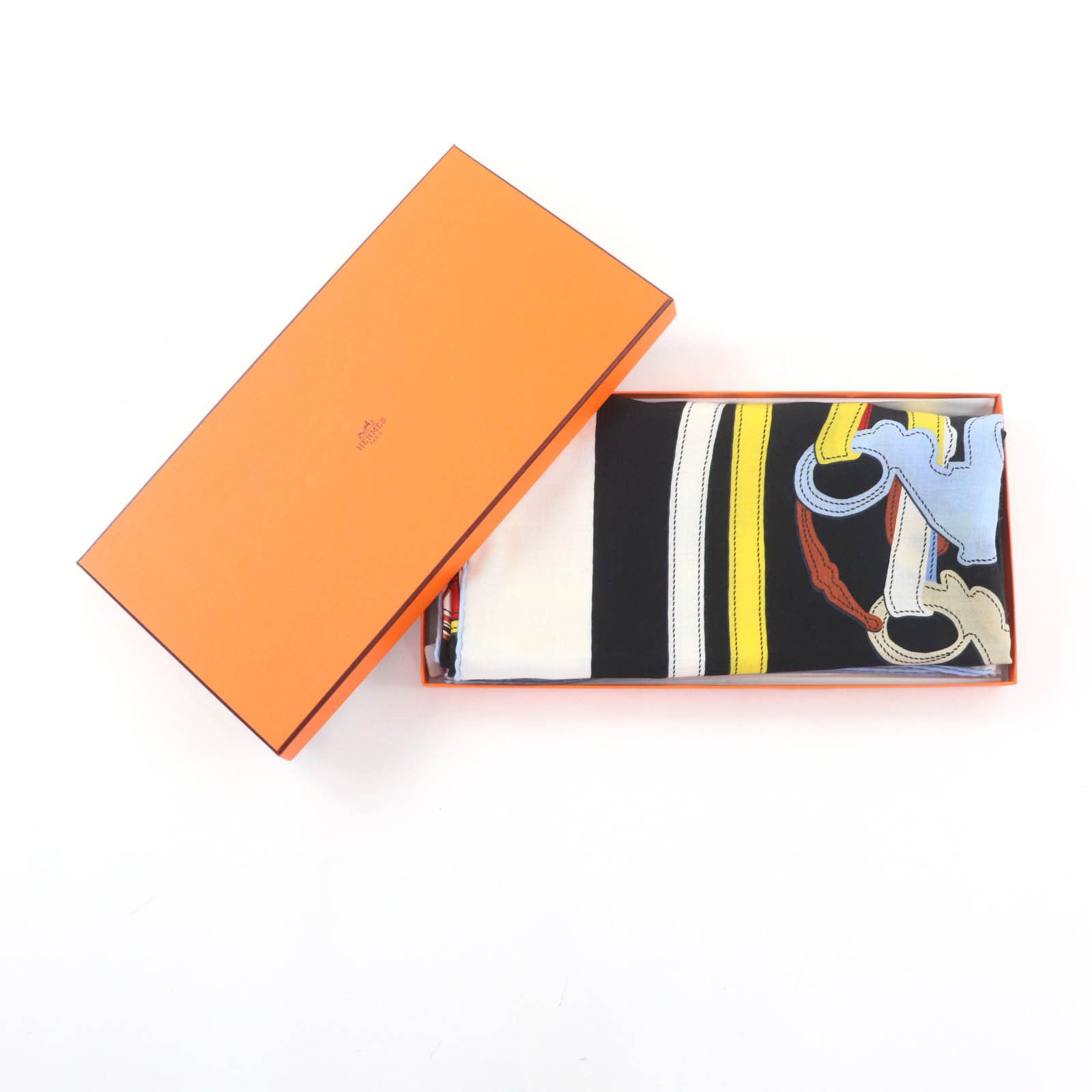 Hermes Hermes Hermès Brides de Gala Applique Pique Cashmere Scarf Textile Scarf DUTY FREE for USA Size ONE SIZE - 2 Thumbnail