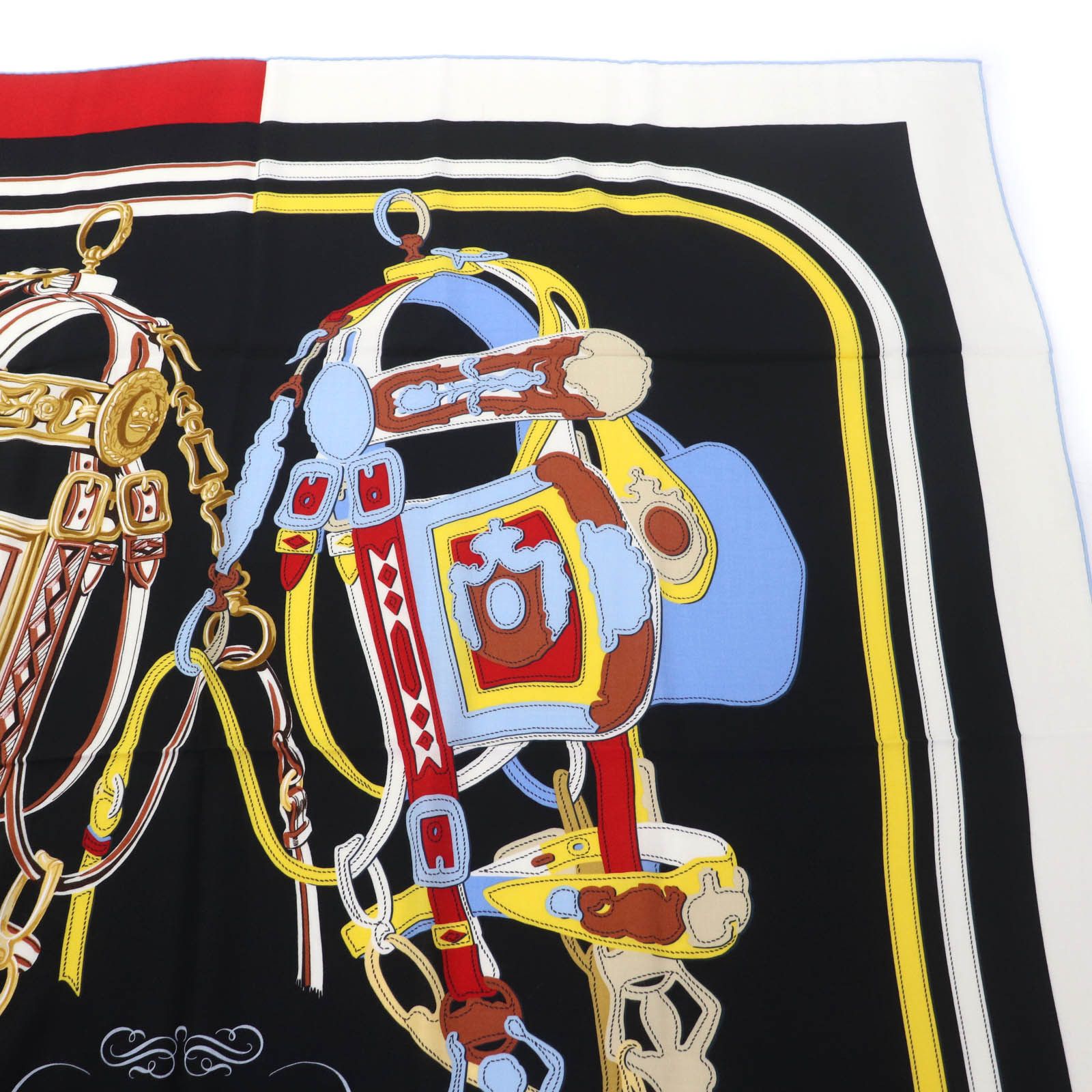 Hermes Hermes Hermès Brides de Gala Applique Pique Cashmere Scarf Textile Scarf DUTY FREE for USA Size ONE SIZE - 4 Thumbnail