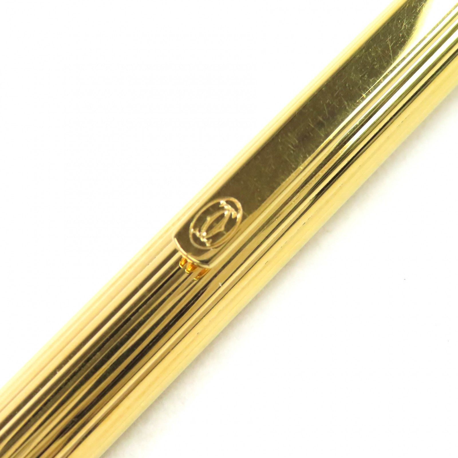 Cartier Cartier Cartier Must de Cartier Stripe Ballpoint Pen Metal Pen DUTY FREE for USA Size ONE SIZE - 5 Thumbnail