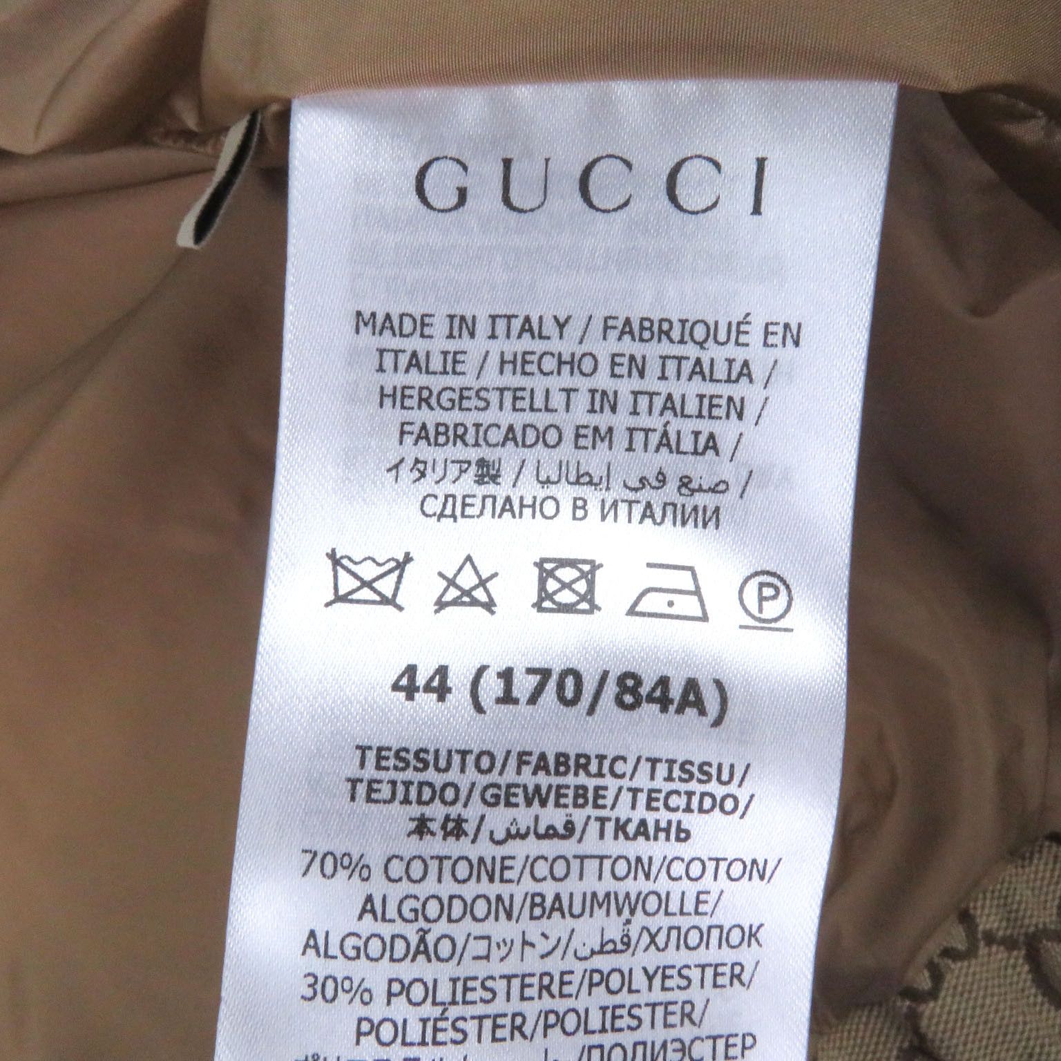 Gucci Gucci Gucci GG Cotton Canvas Down Jacket Textile Outerwear 751395 DUTY FREE for USA Size ONE SIZE - 7 Thumbnail