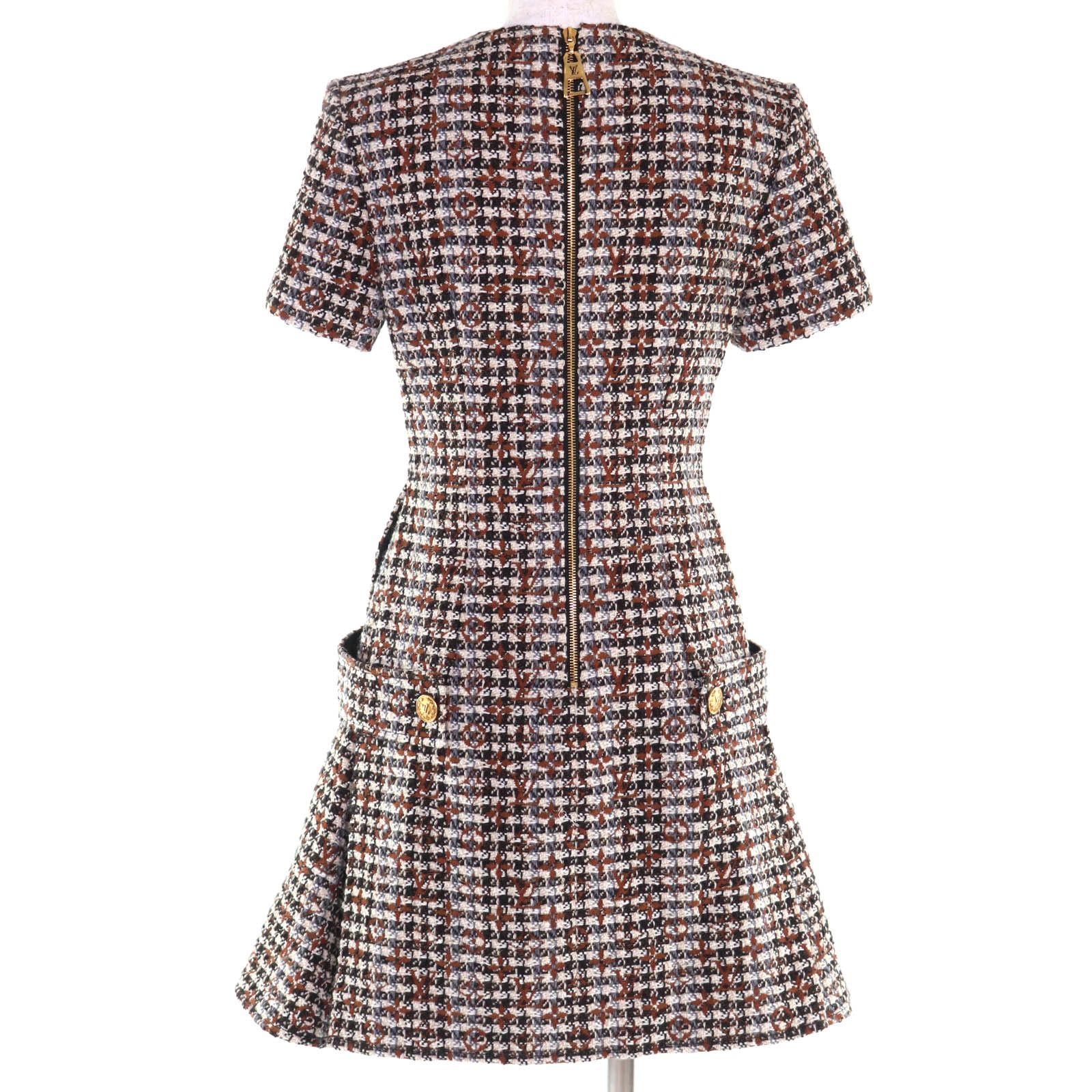 Louis Vuitton Louis Vuitton Louis Vuitton Multi wool Dress Textile Dresses DUTY FREE for USA Size ONE SIZE - 3 Thumbnail